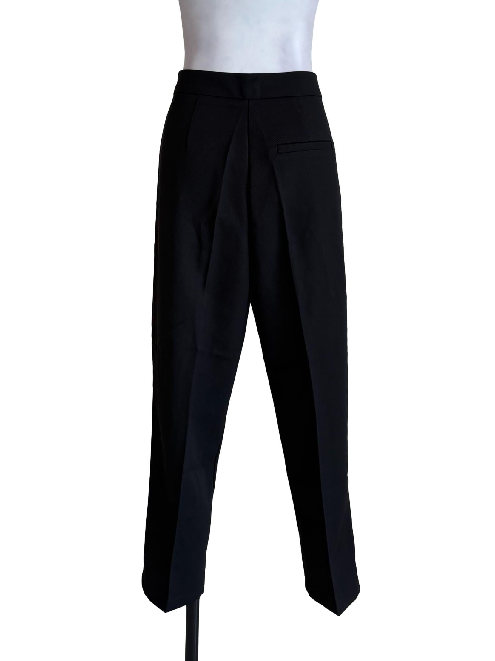 Black Pegged Dress Pants