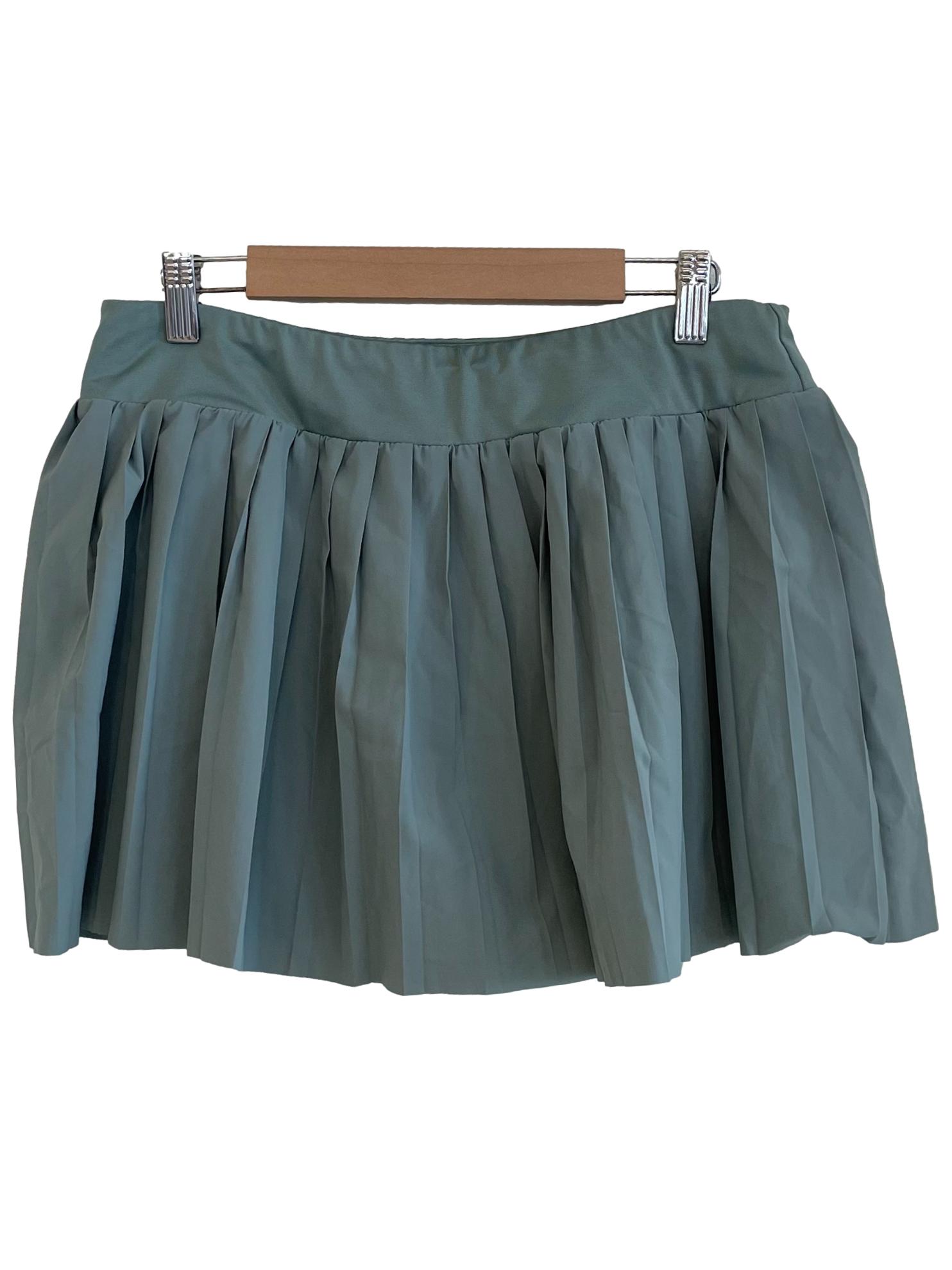 Dusty Fern Pleated Tennis Skorts