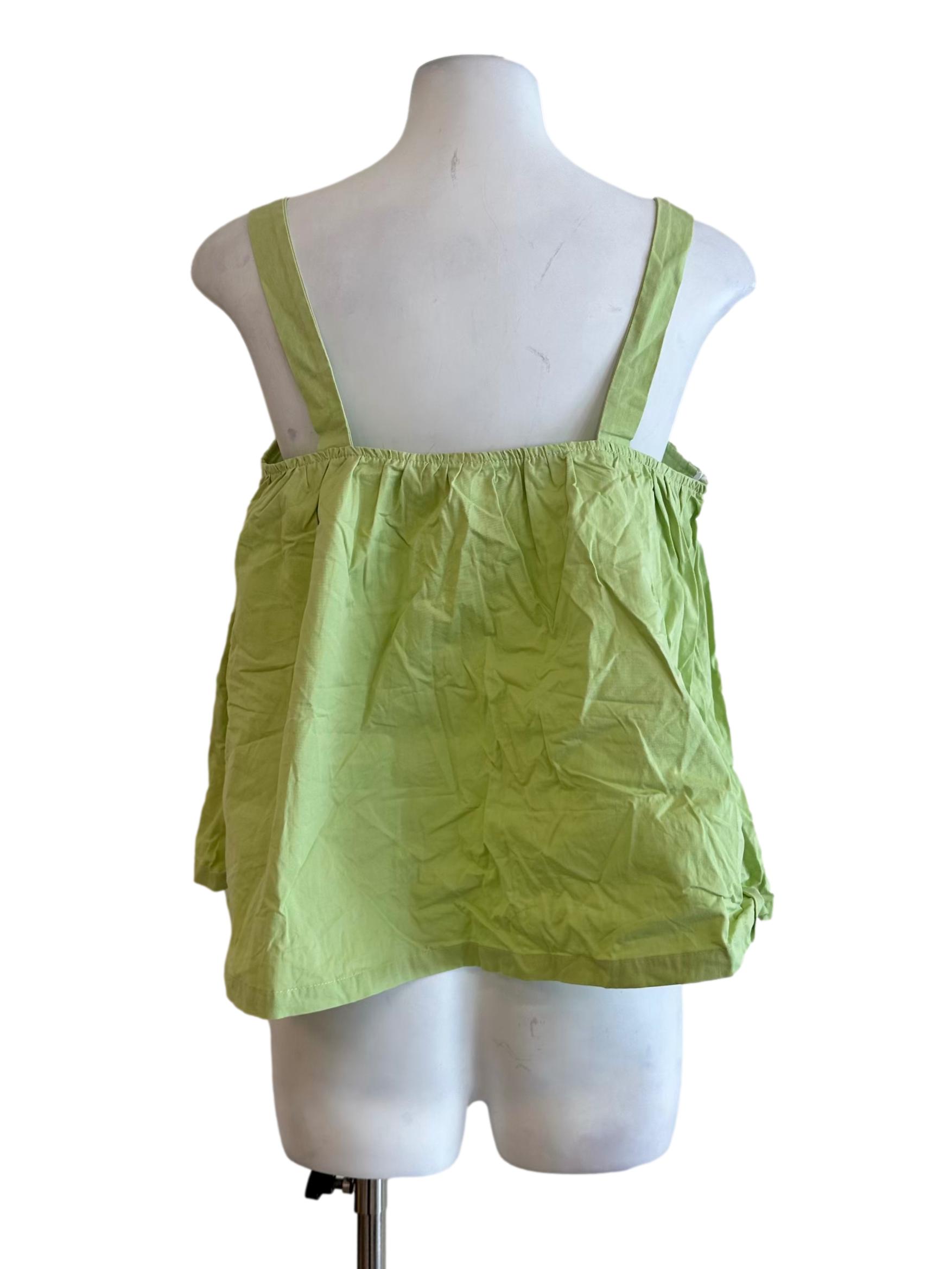 Lime Green Sleeveless Top