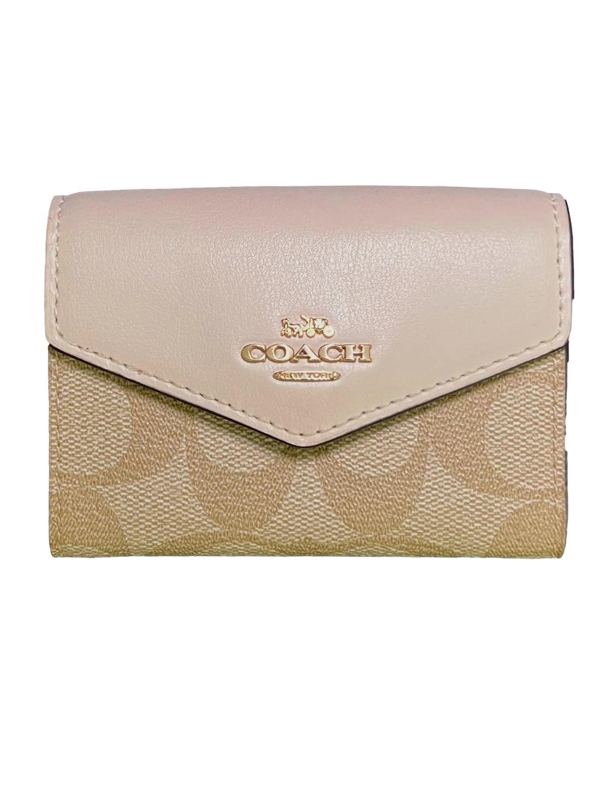 Cream Leather Mini Envelope  Small Wallet CSN