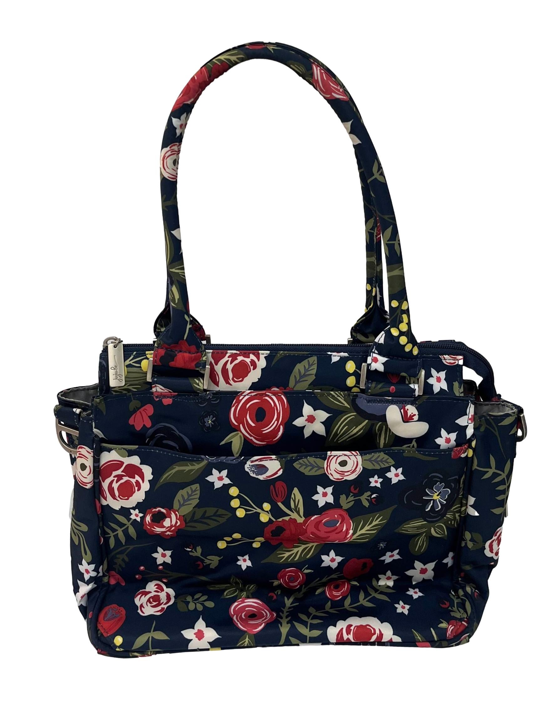 Blue Floral Small Tote Bag