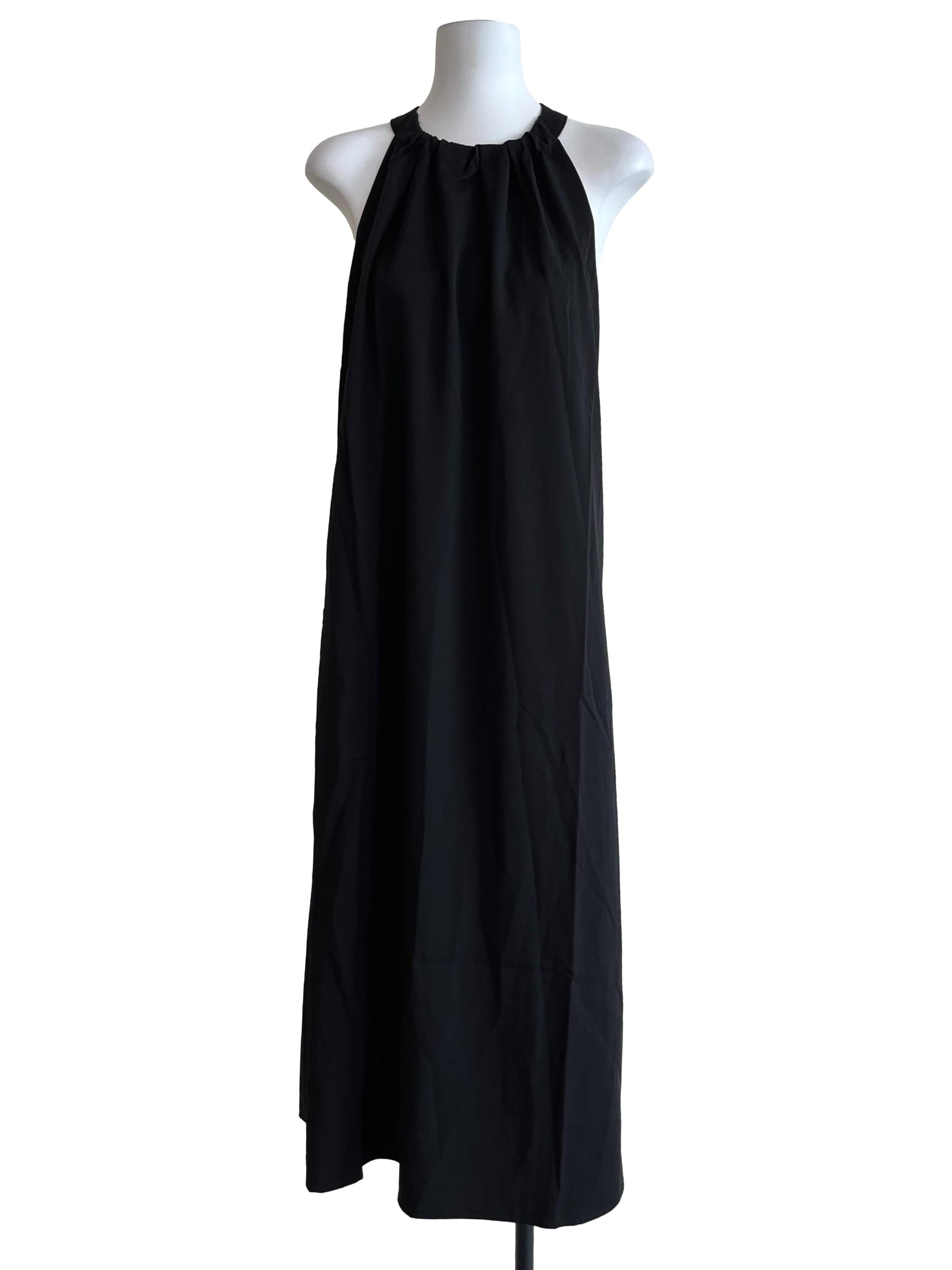 Onyx Black Casual Shift Dress