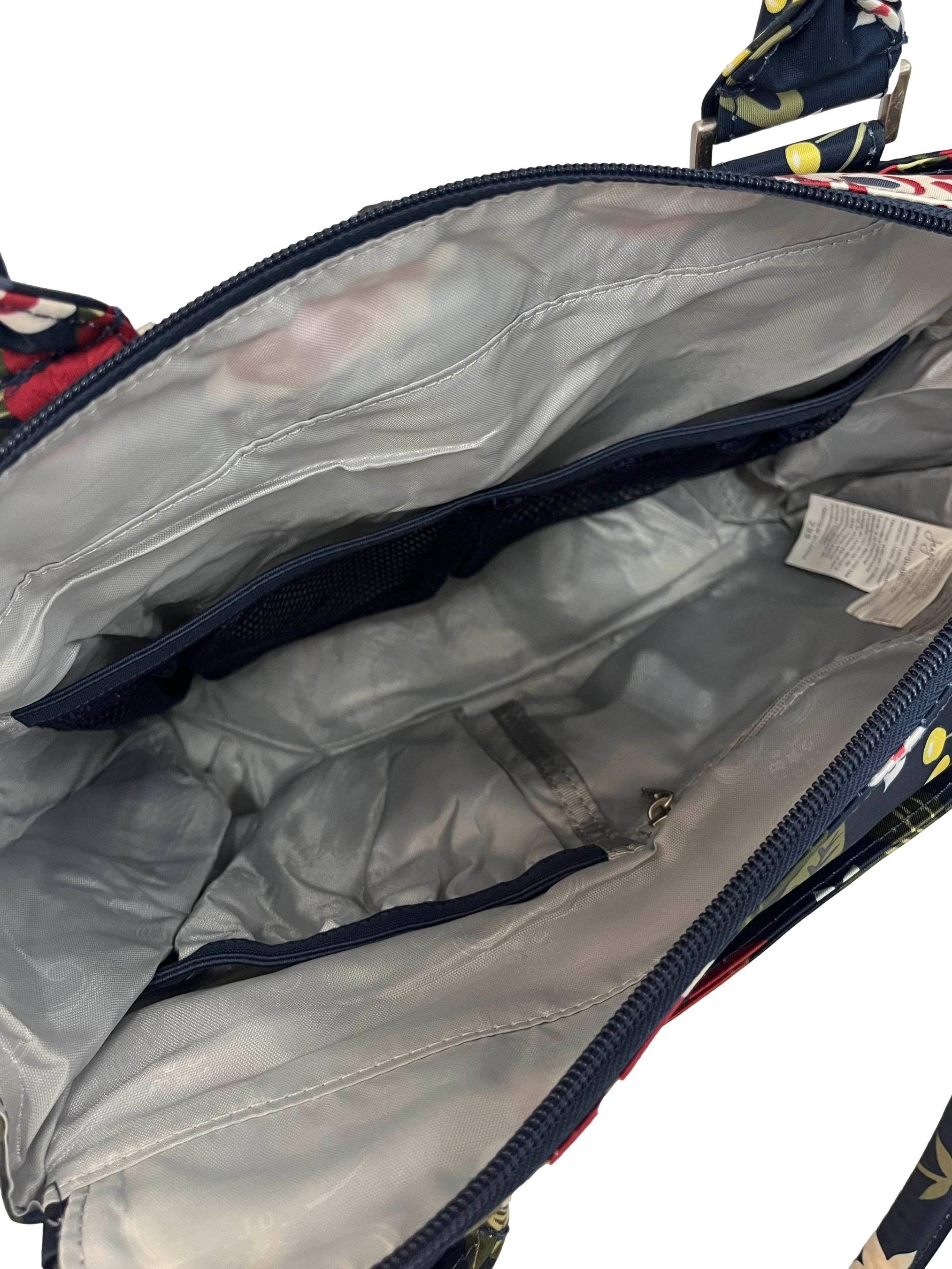 Blue Floral Small Tote Bag