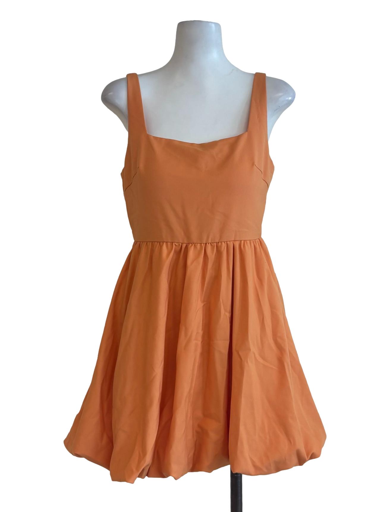 Mandarin Orange Bubble Dress