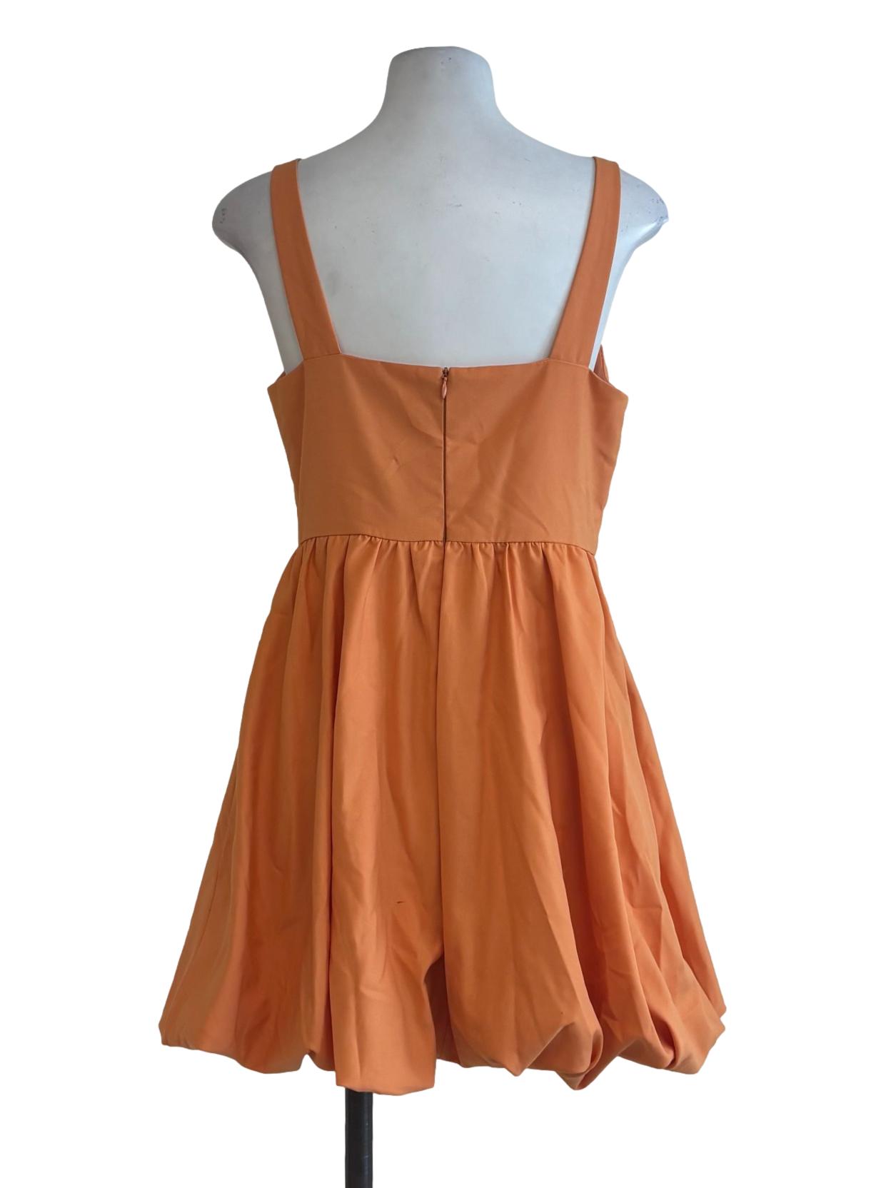 Mandarin Orange Bubble Dress