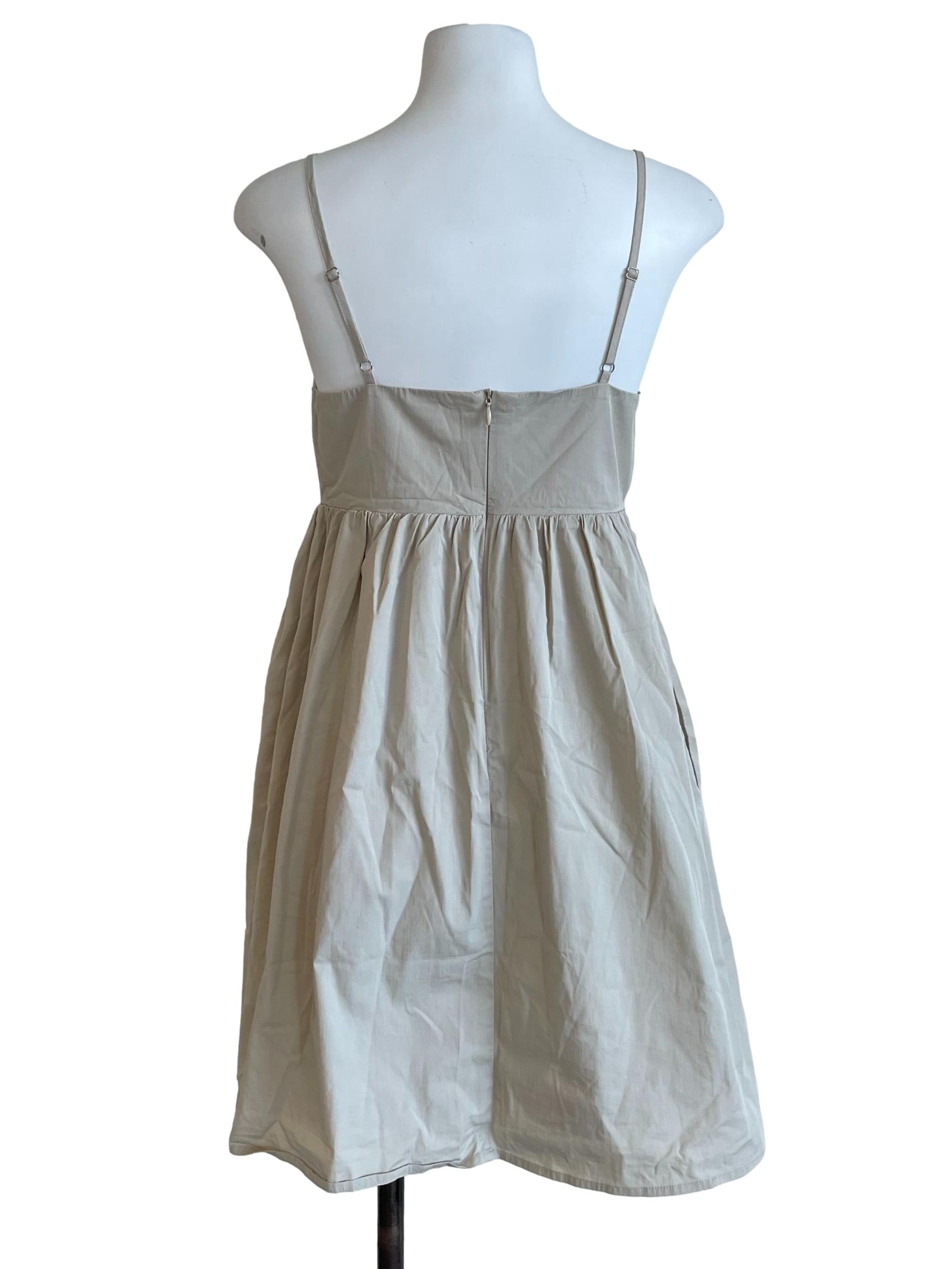 Parchment Babydoll Cami Dress