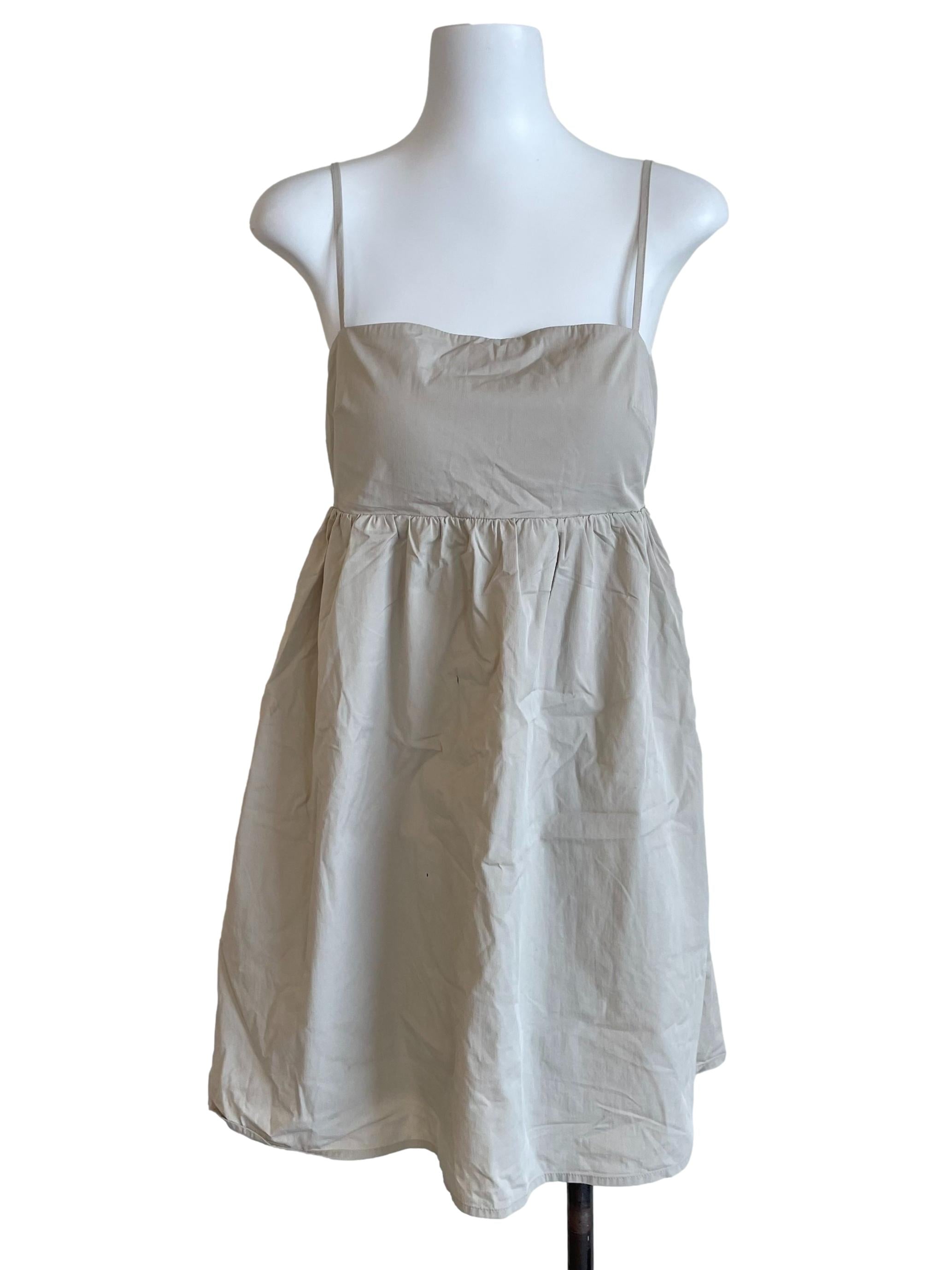 Parchment Babydoll Cami Dress