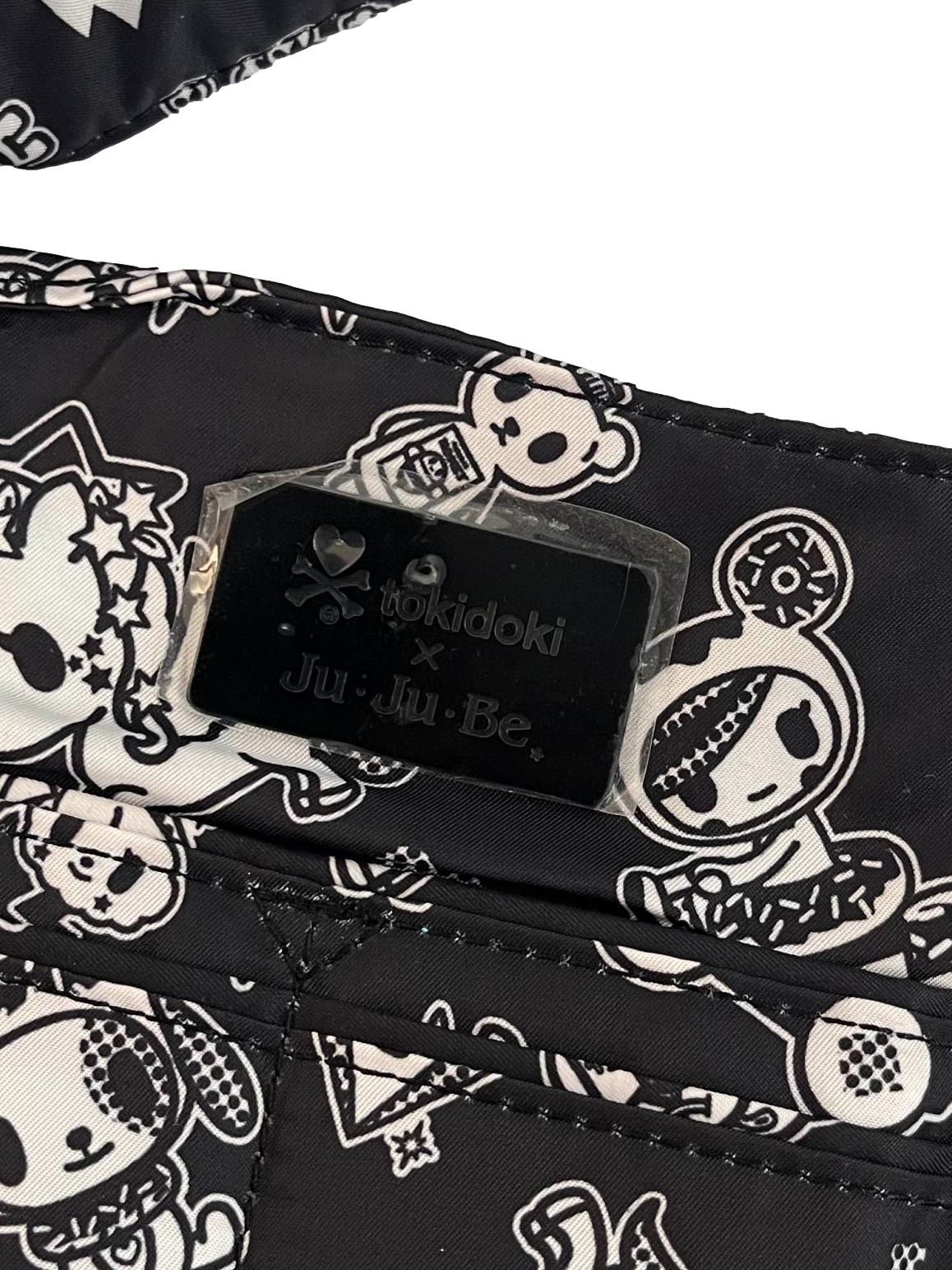 Black And White Print Medium Tote Bag