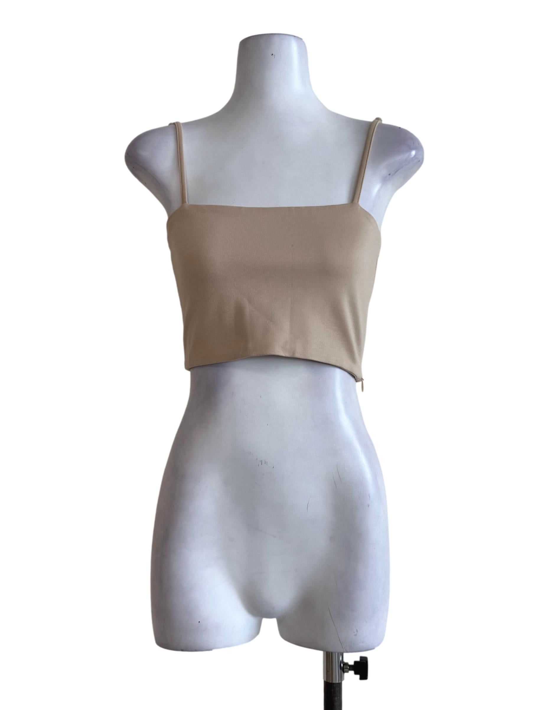 Nude Brown Spaghetti Strap YHF