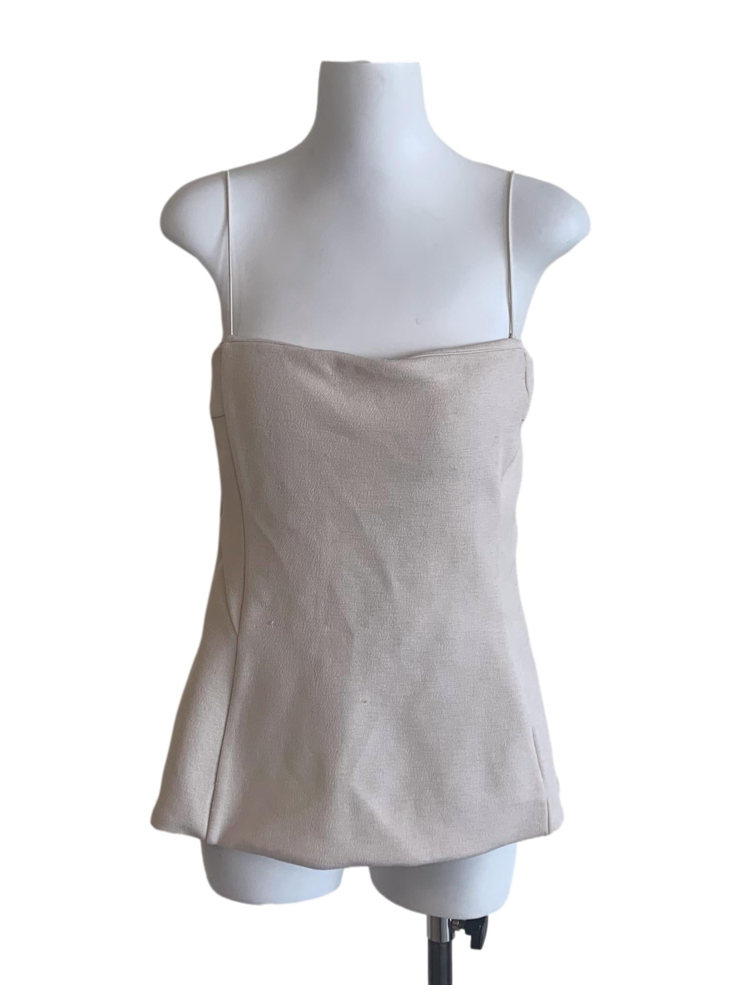 Bone Beige Tank Top