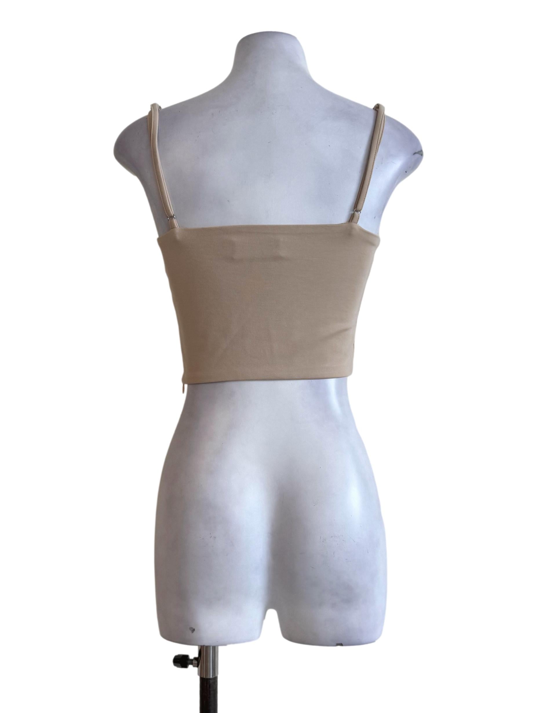 Nude Brown Spaghetti Strap YHF