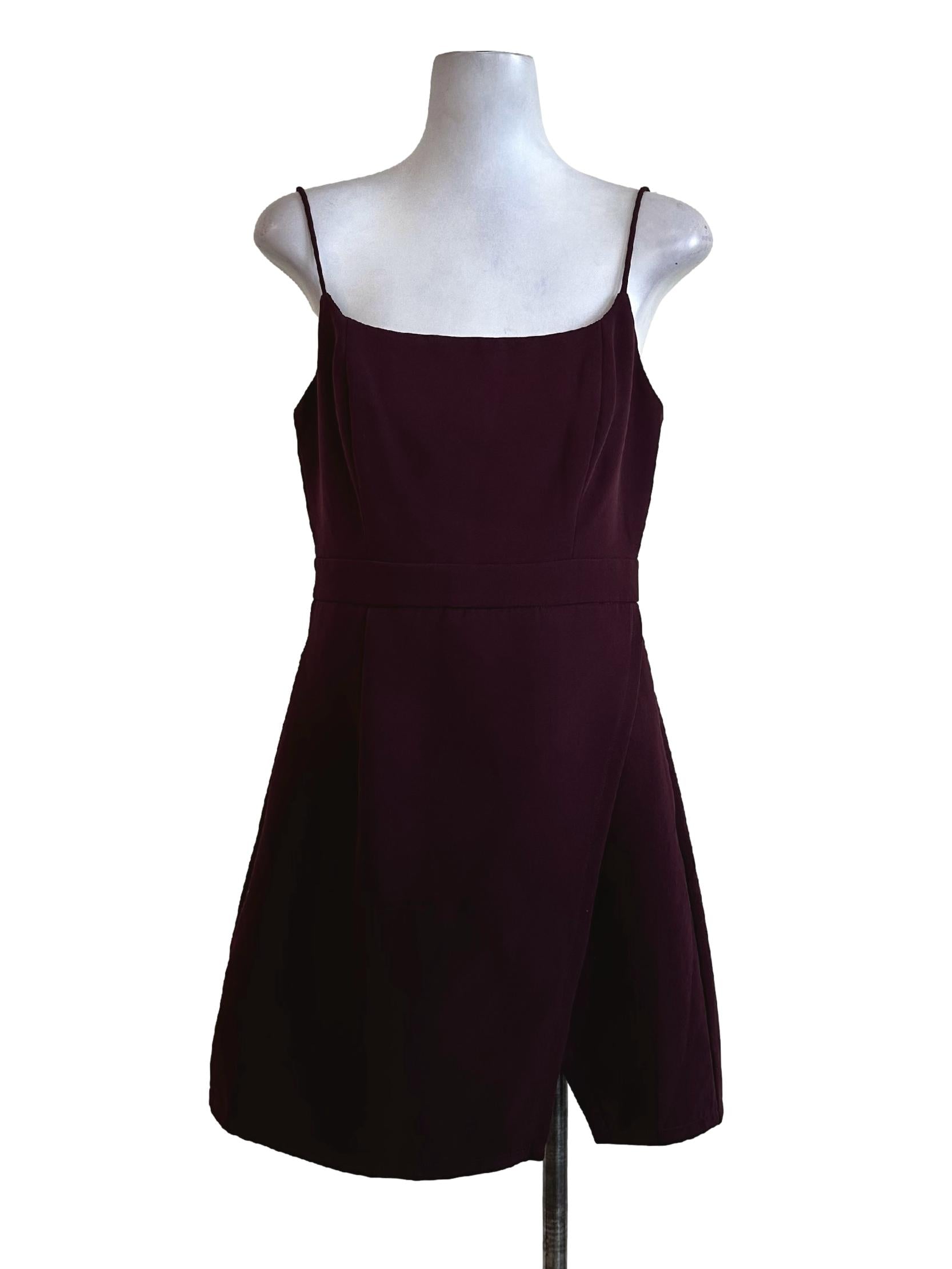 Wine Red Plain Rompers