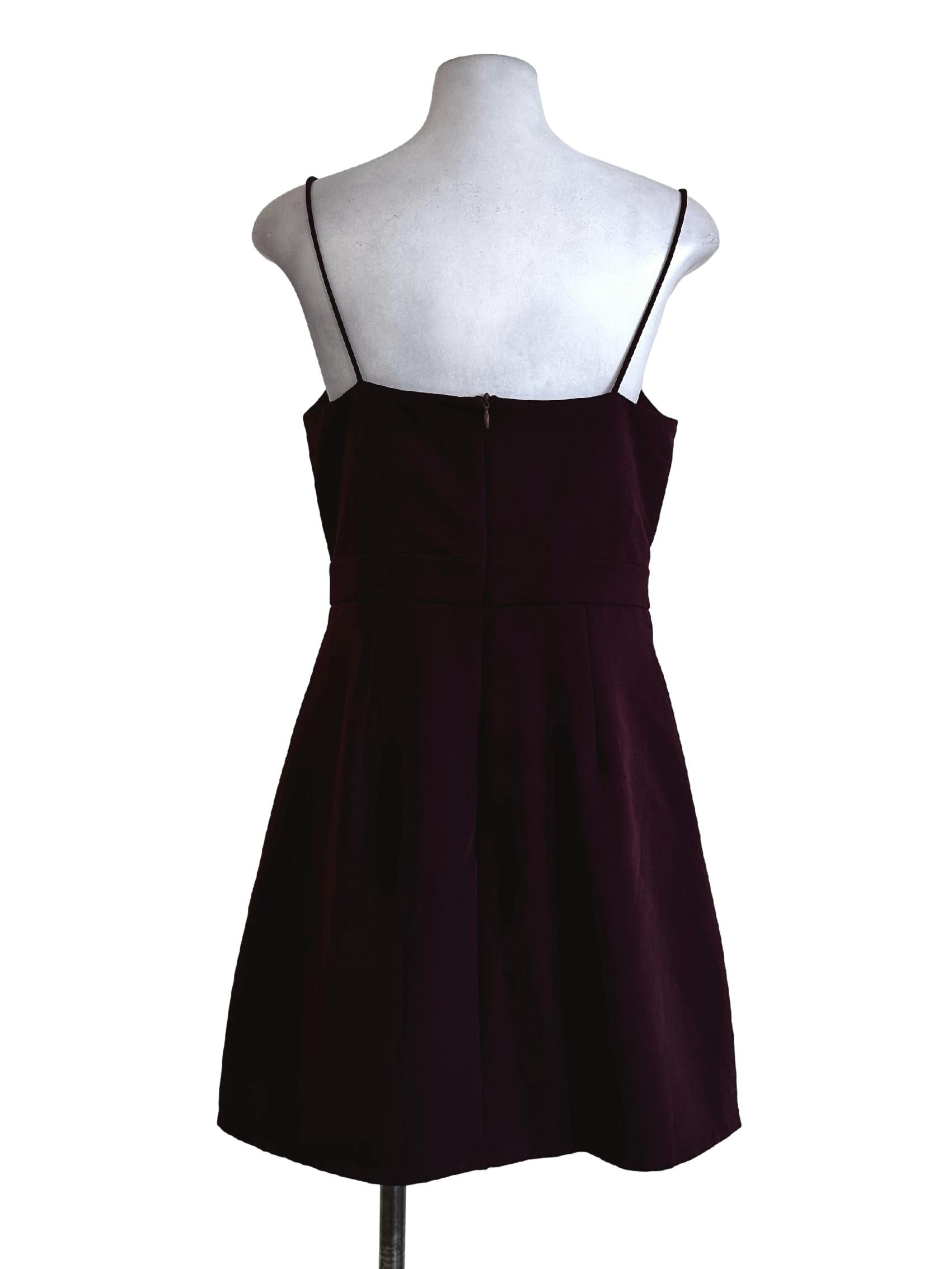 Wine Red Plain Rompers