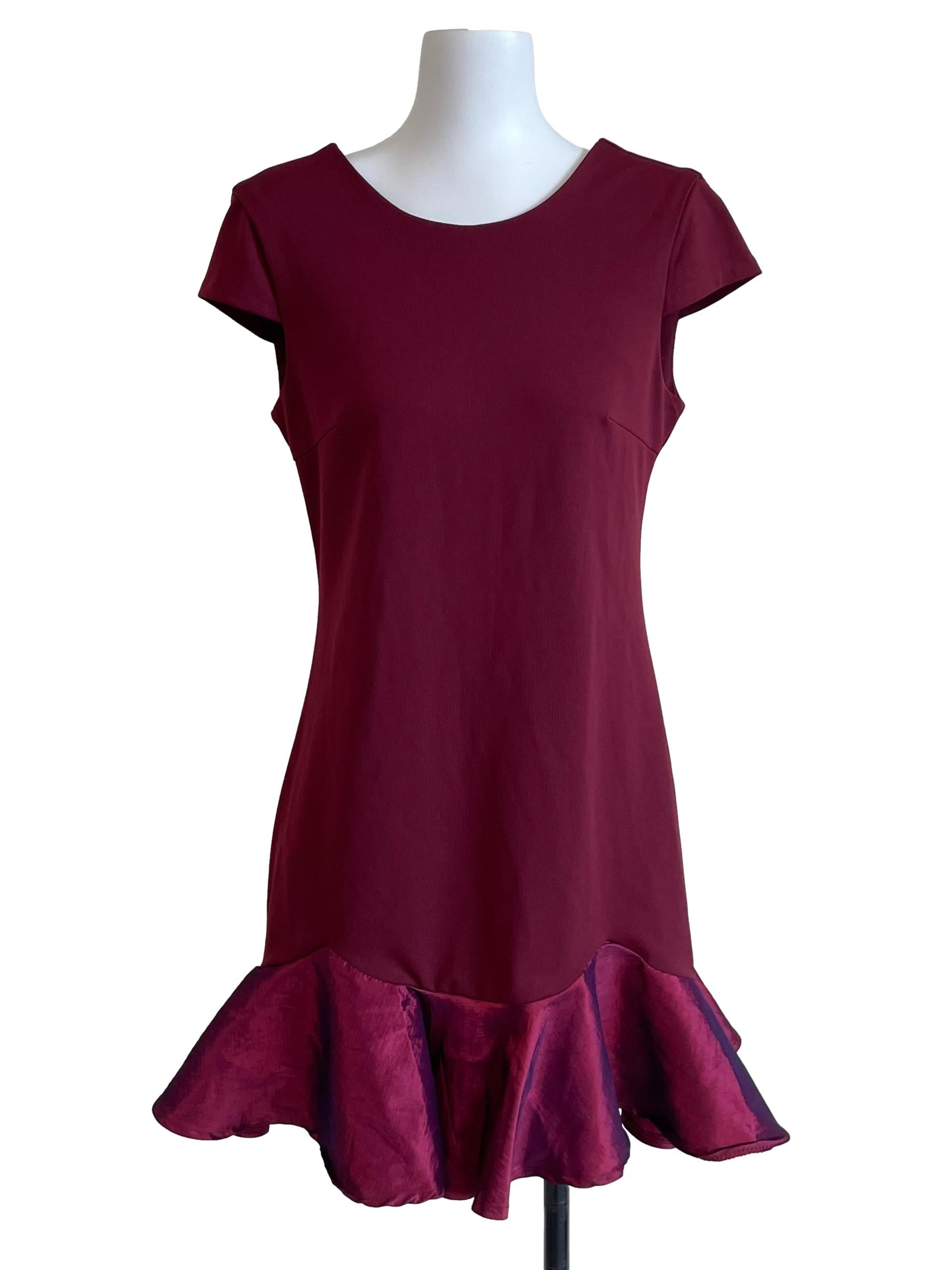 Jam Petal Sleeves Flounced Dress