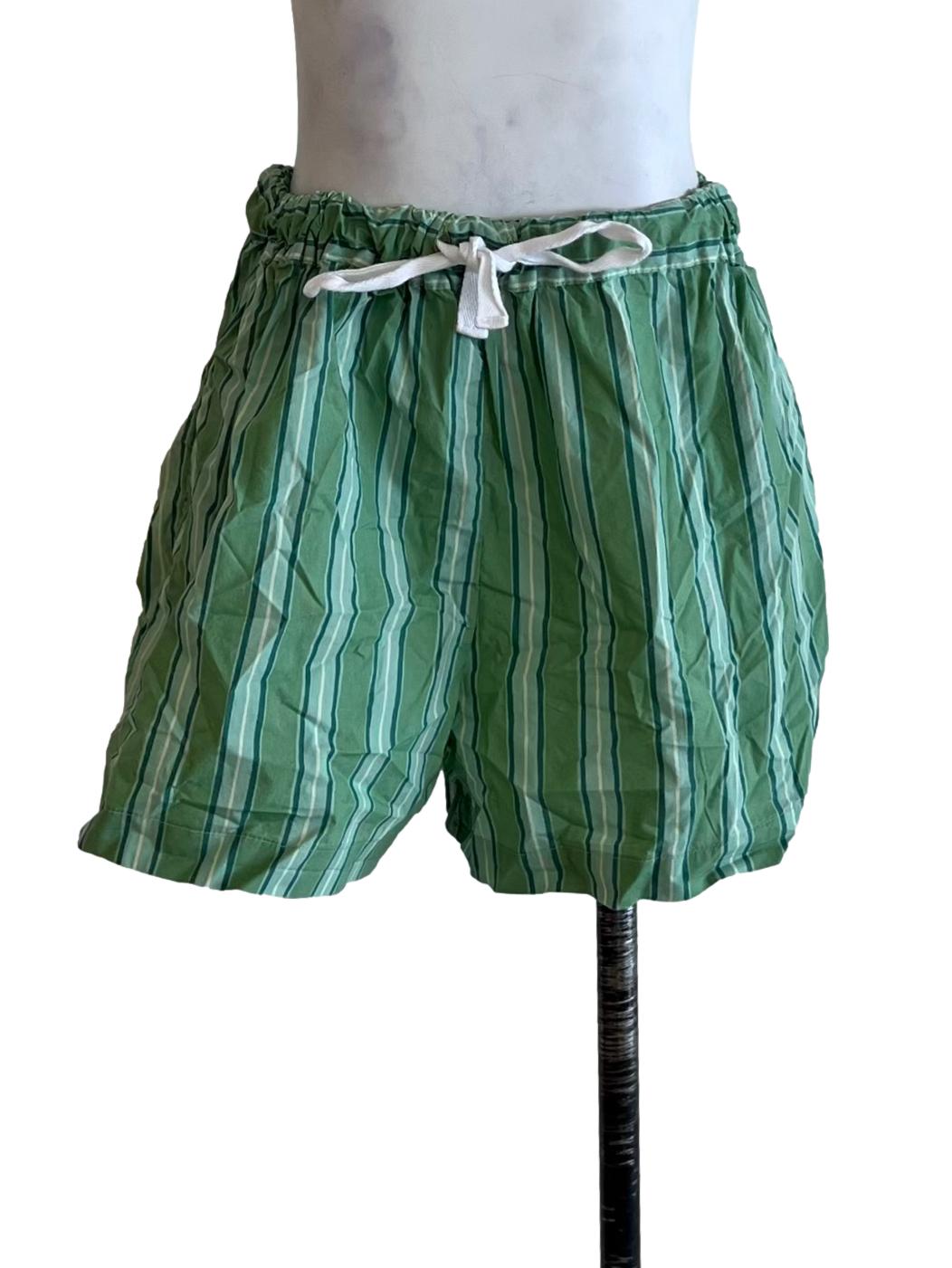 Fern Green Awning Stripe Shorts