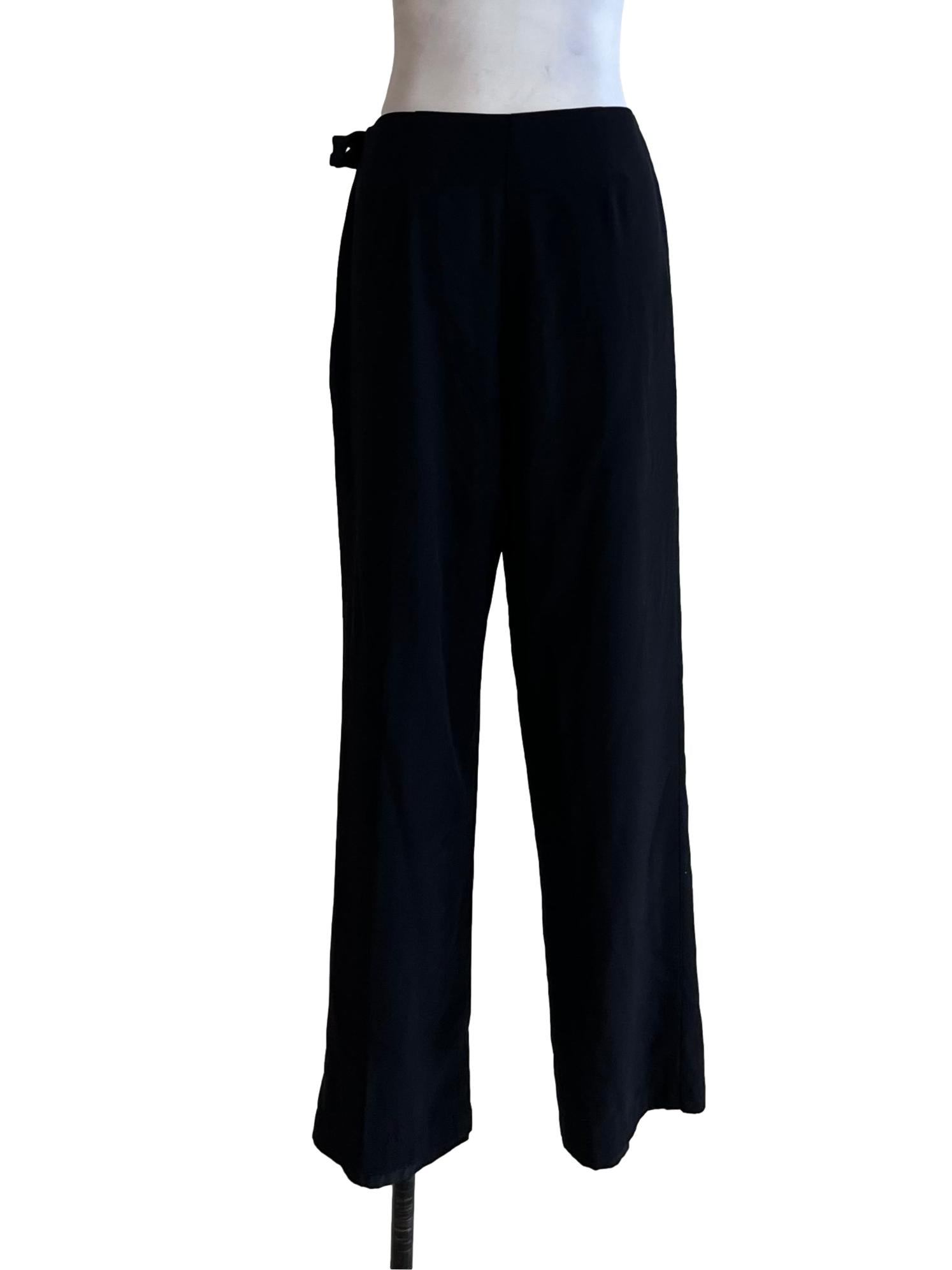 Black Plain Straight Formal Pants