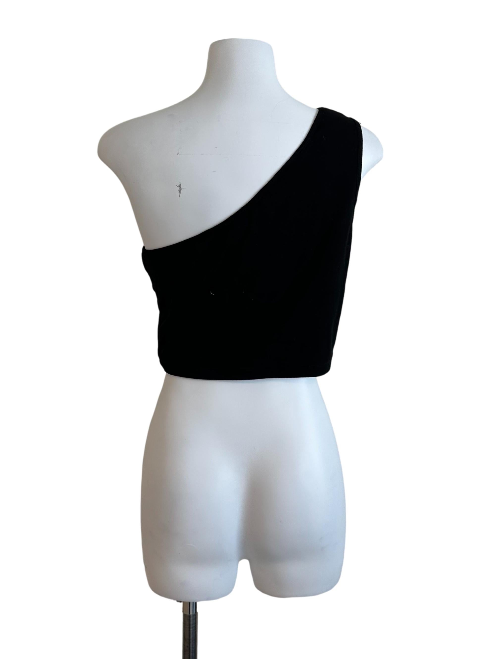 Onyx Black Asymmetrical Top