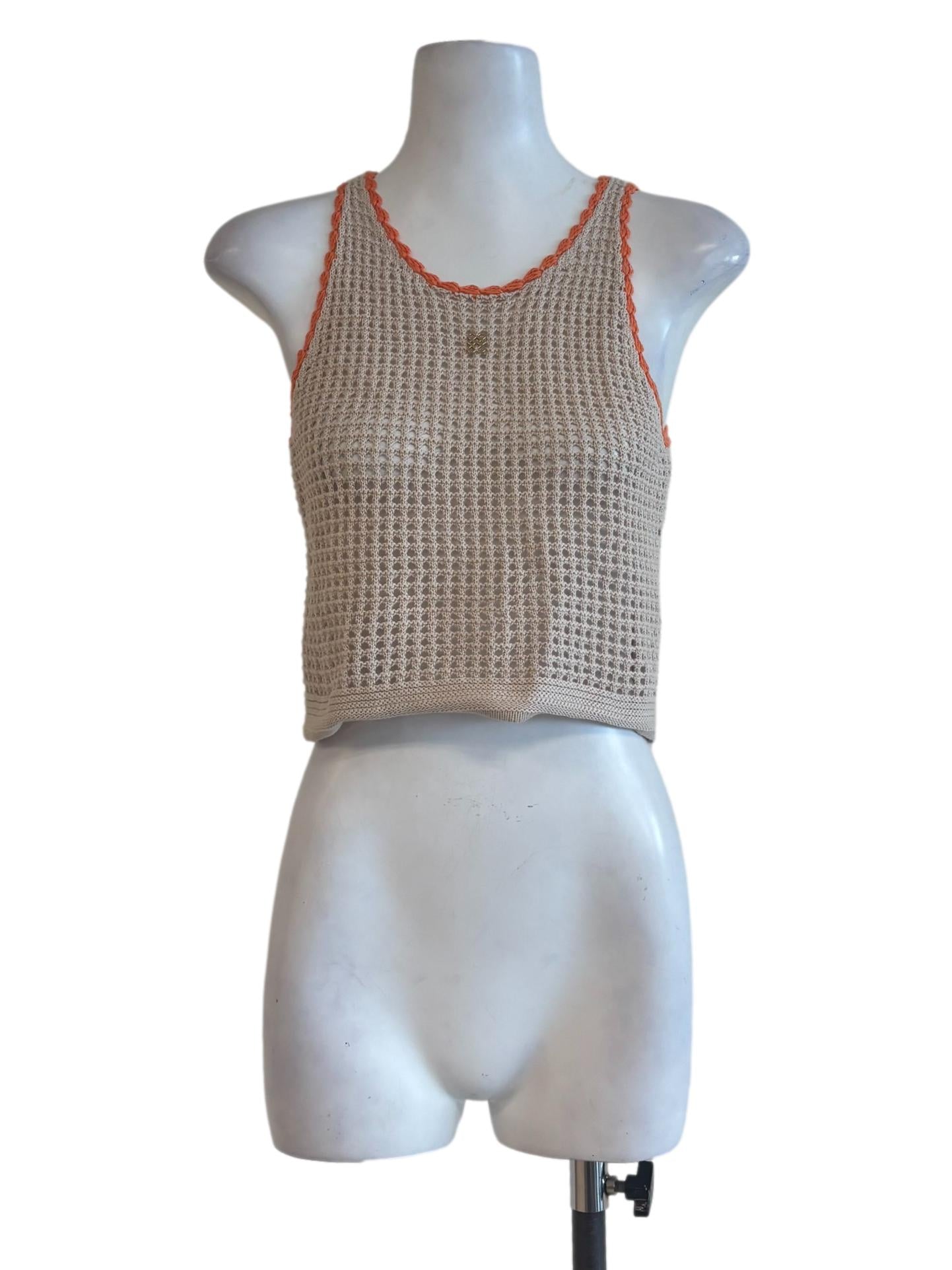 Nude Sleeveless Knit Top