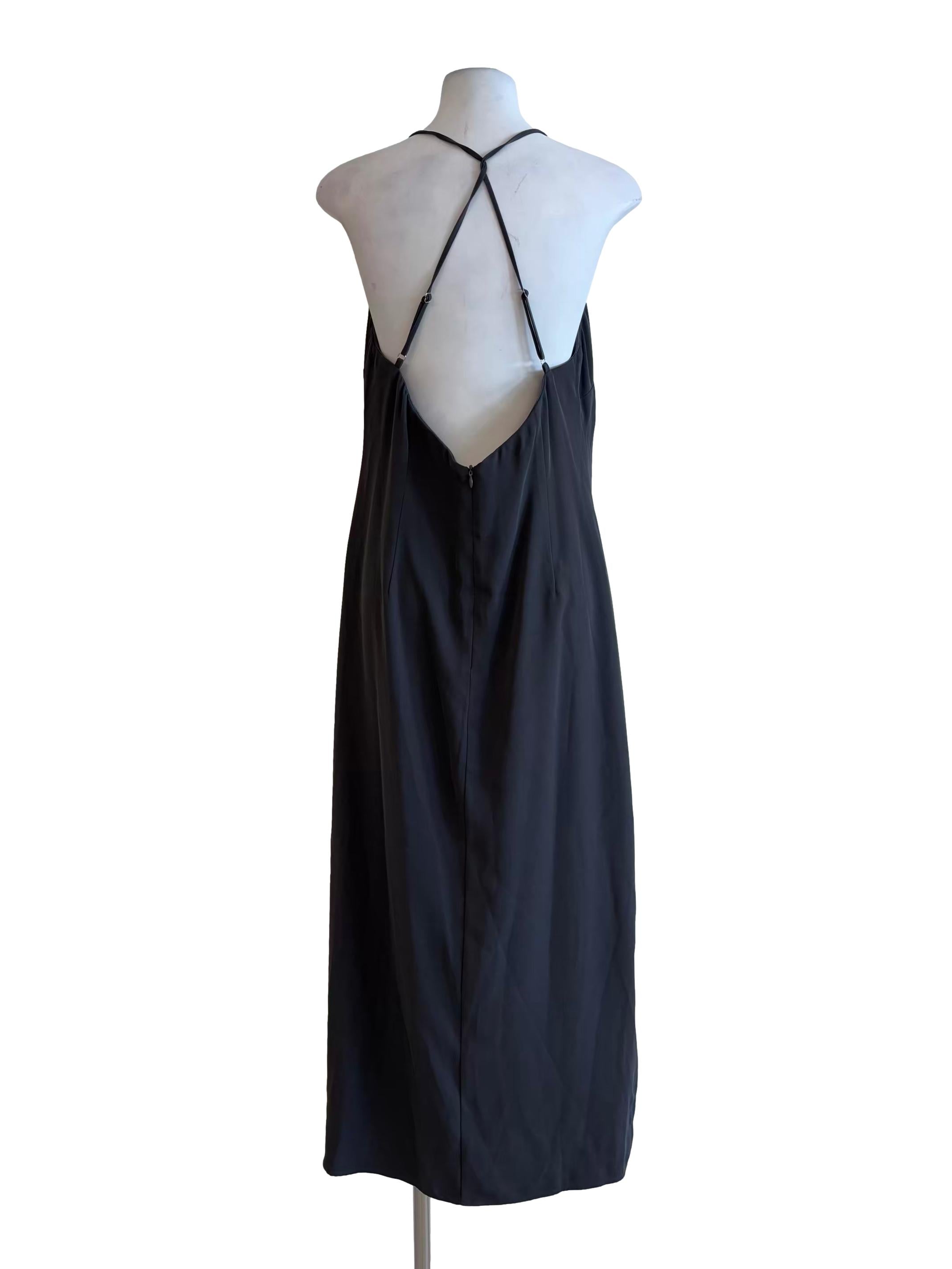 Nevada Grey Halter Shift Dress