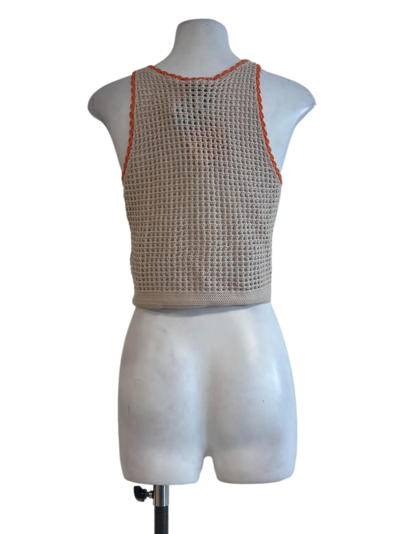 Nude Sleeveless Knit Top