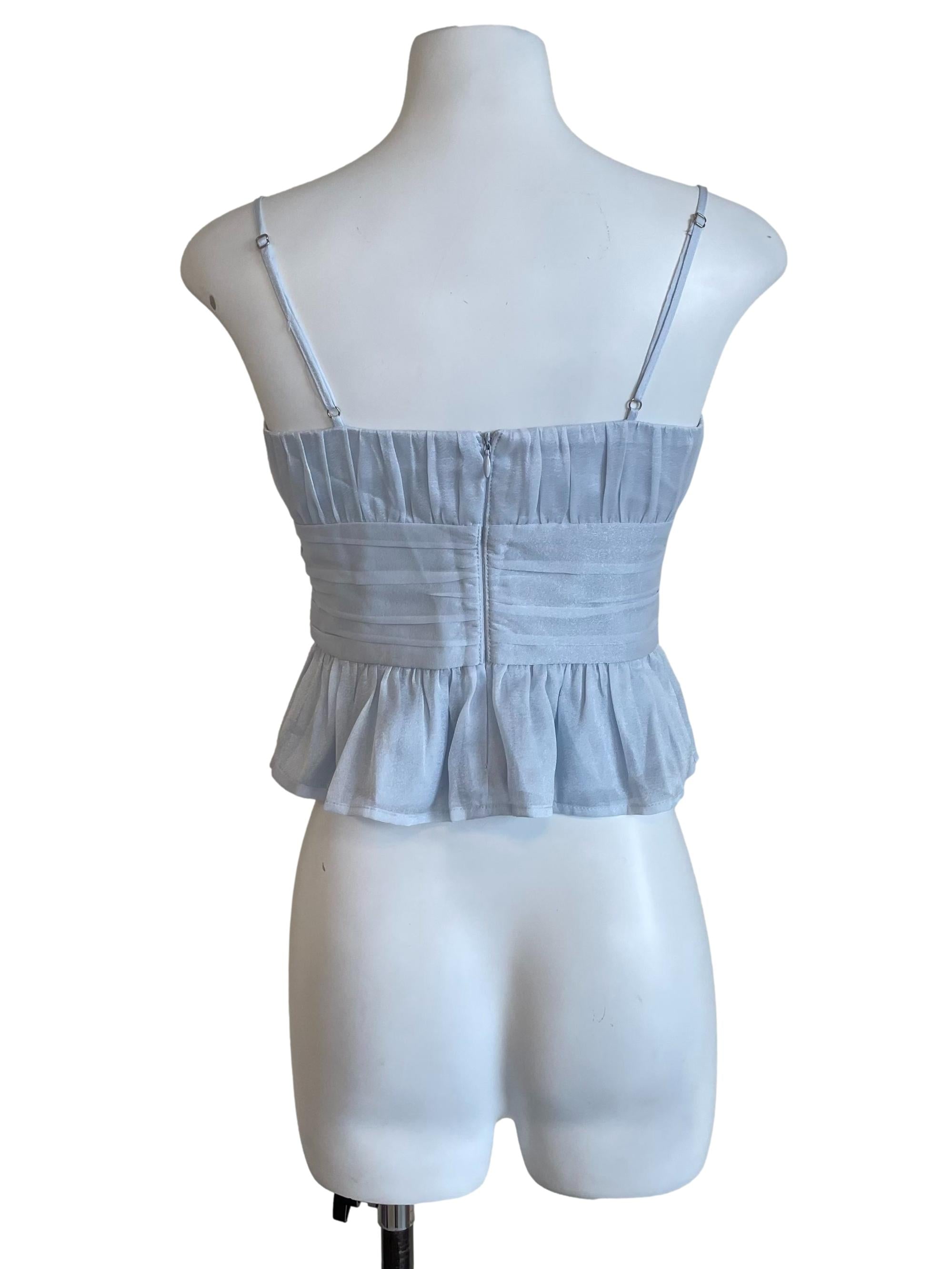Frost Blue Mesh Sweet Mini Top