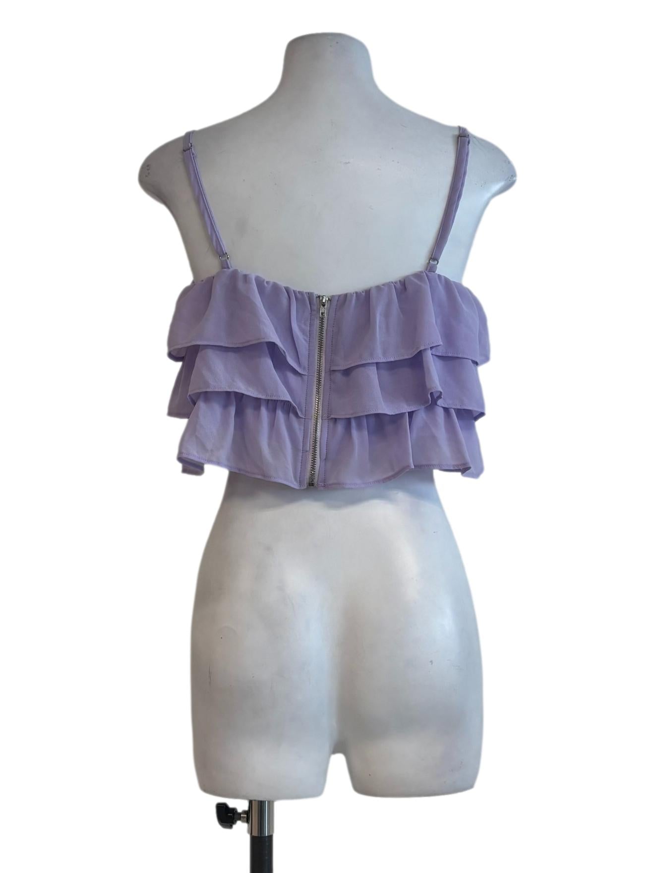 Periwinkle Ruffled Camisole Top