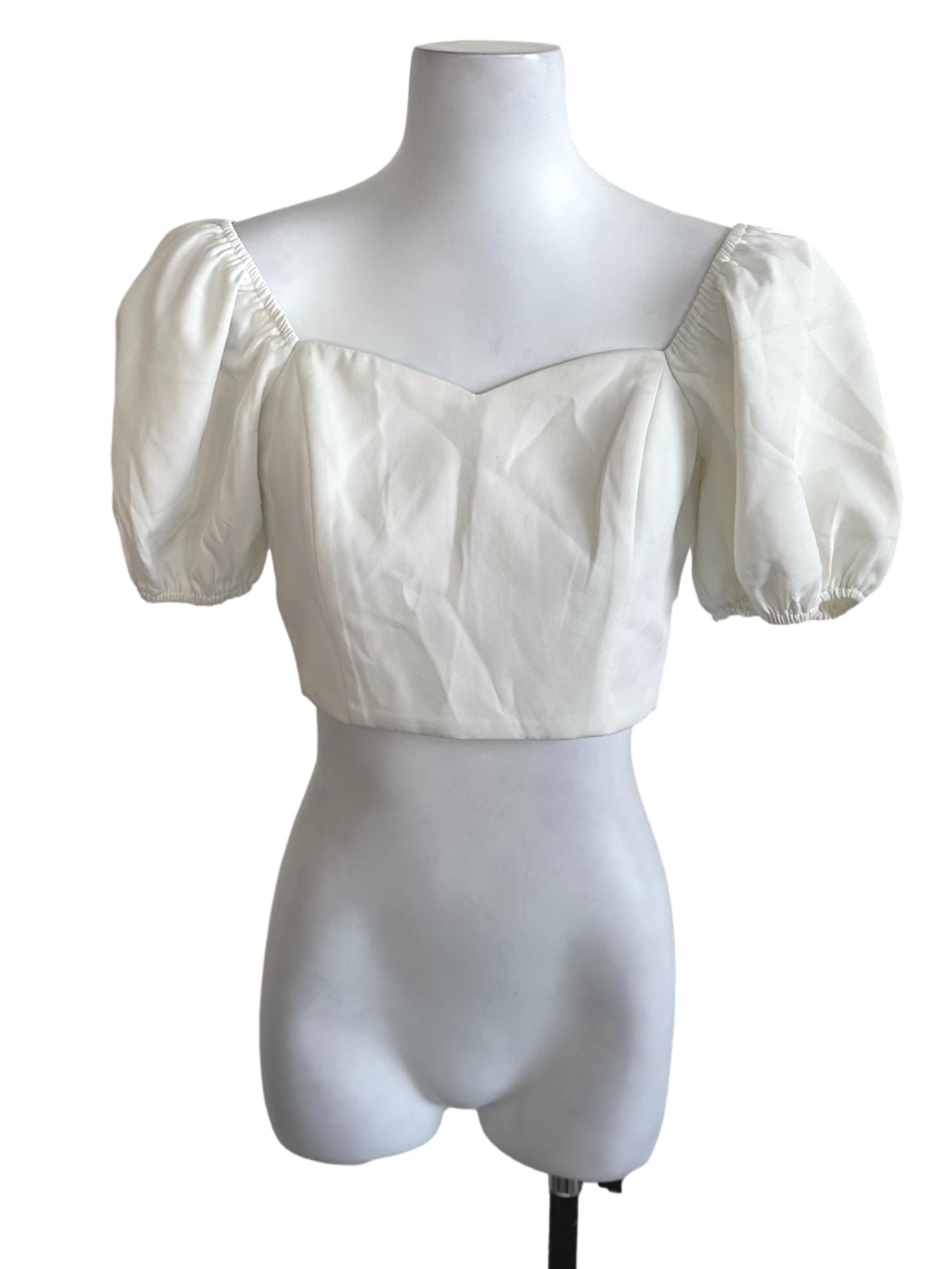 Off White Plain Top