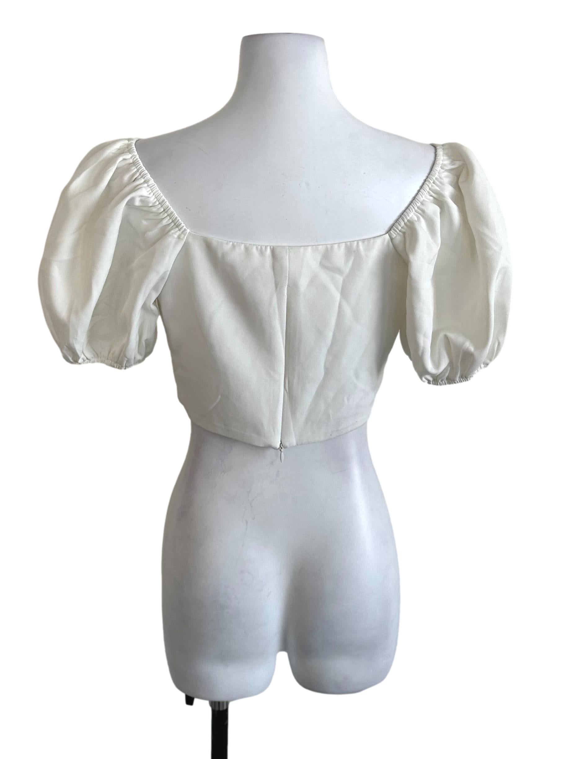 Off White Plain Top