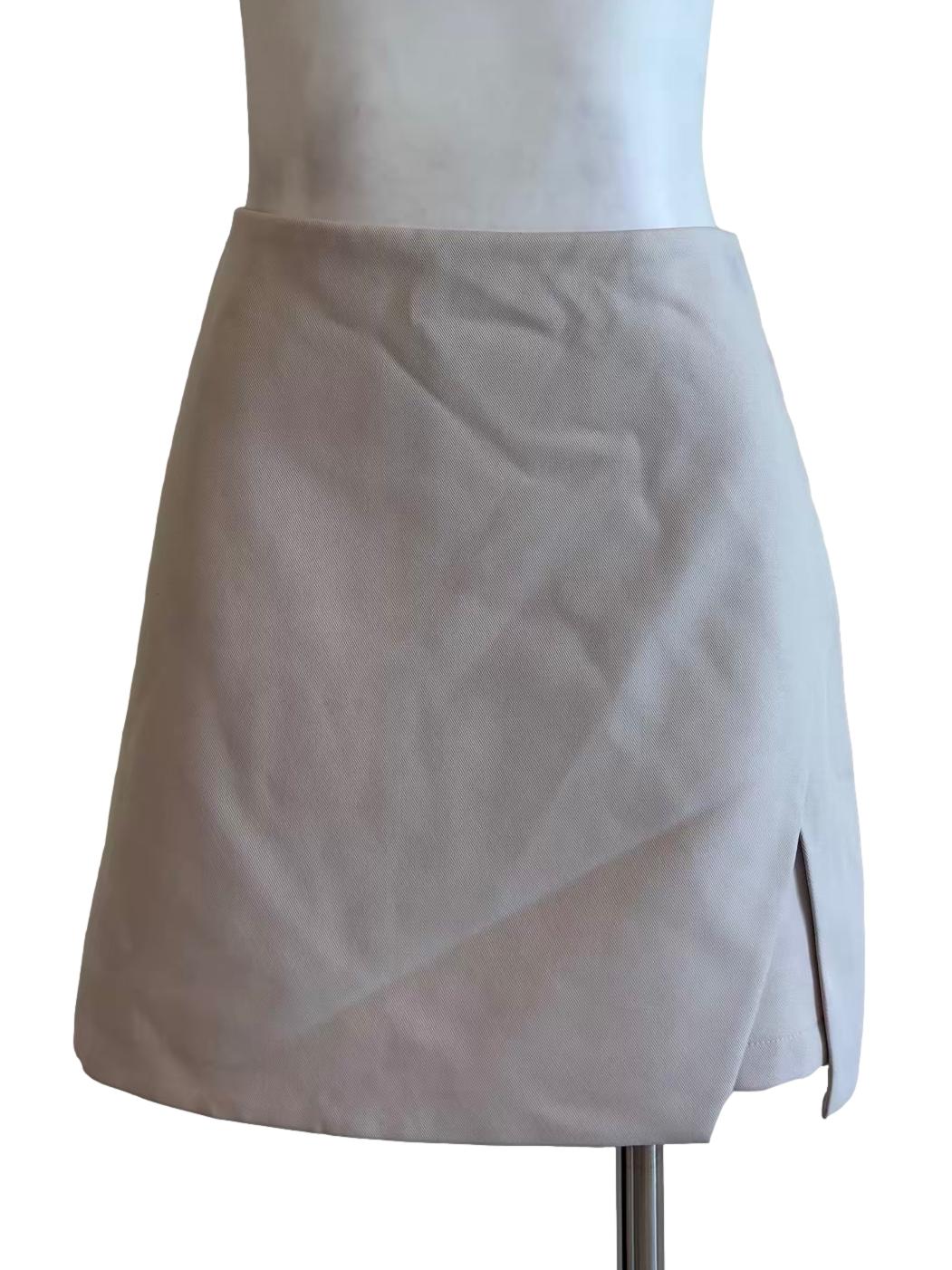 Bone White Mini Skirt