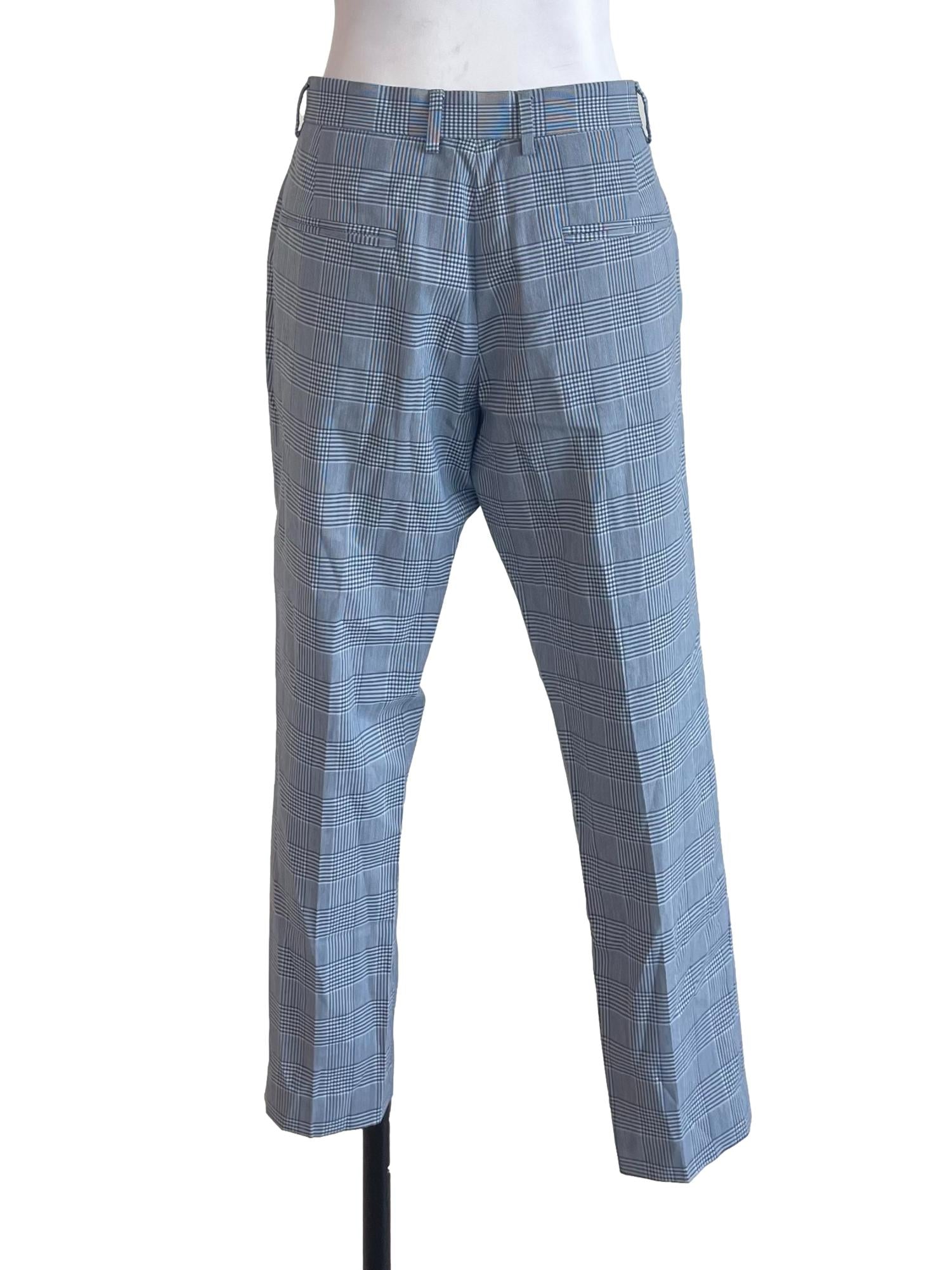 Blue Glen Check Trousers