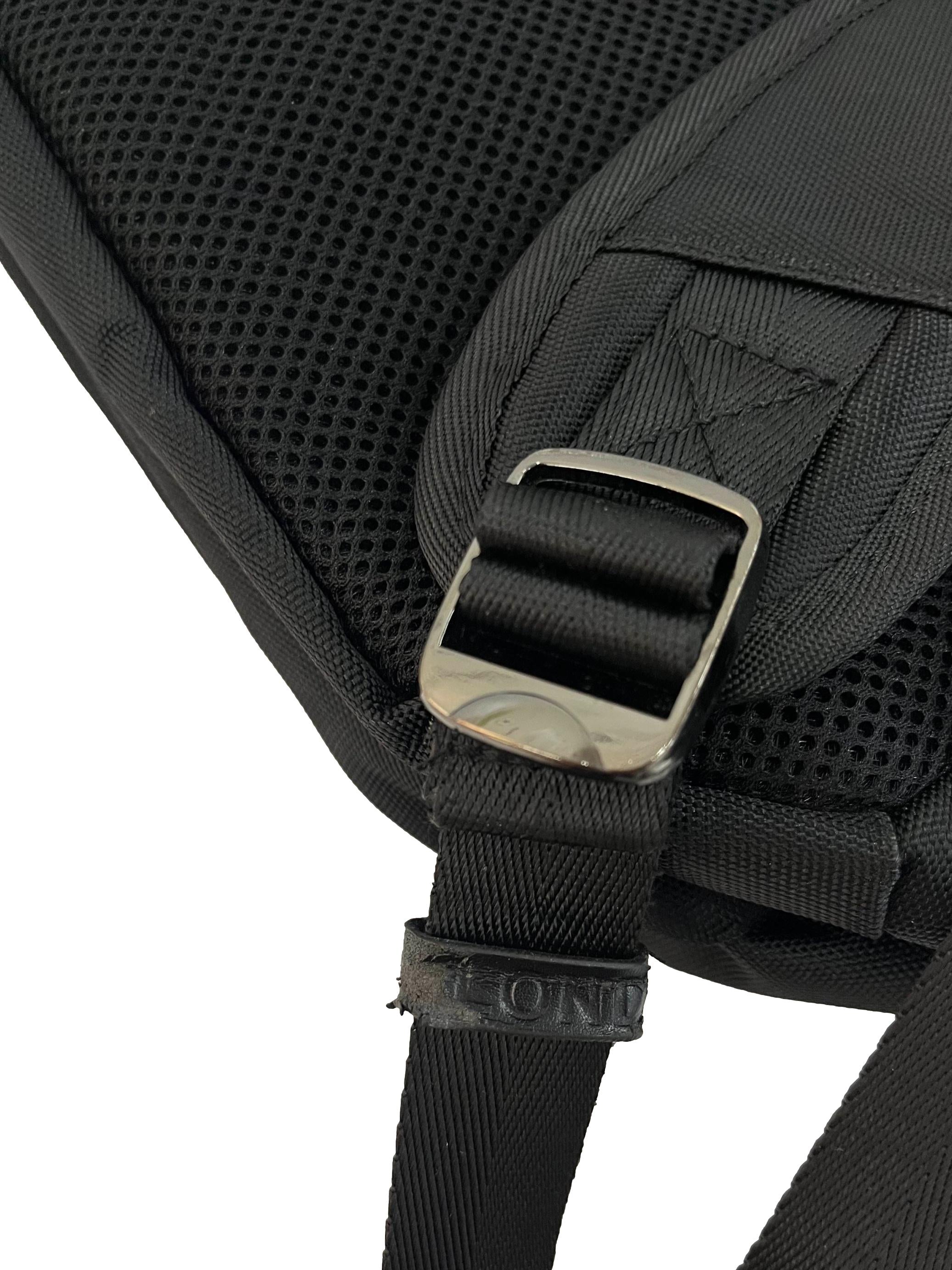 Black Backpack With Buckle Details