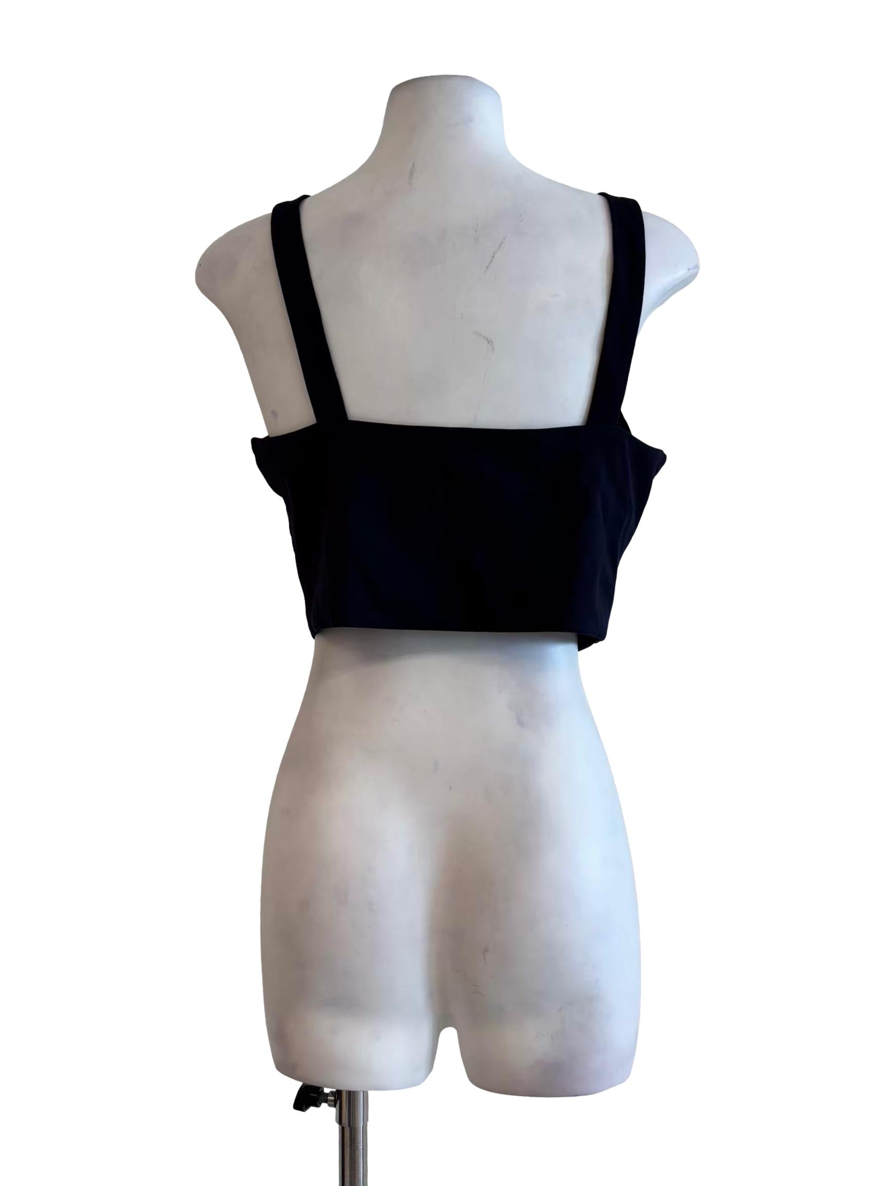 Midnight Blue Round Neck Padded Top