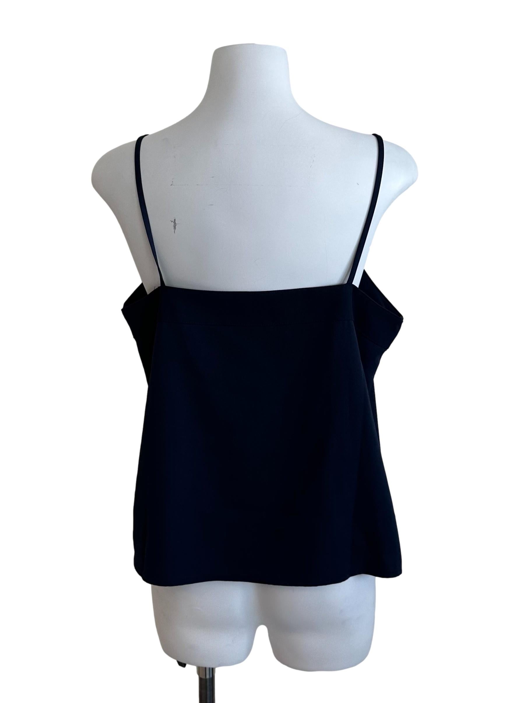 Navy Blue Square Neck Slip Top