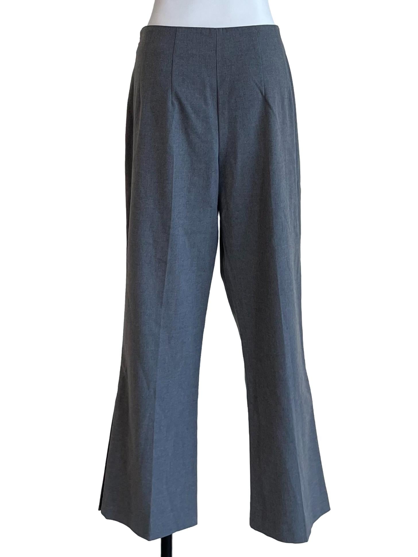 Grey Gold Buttons Pants