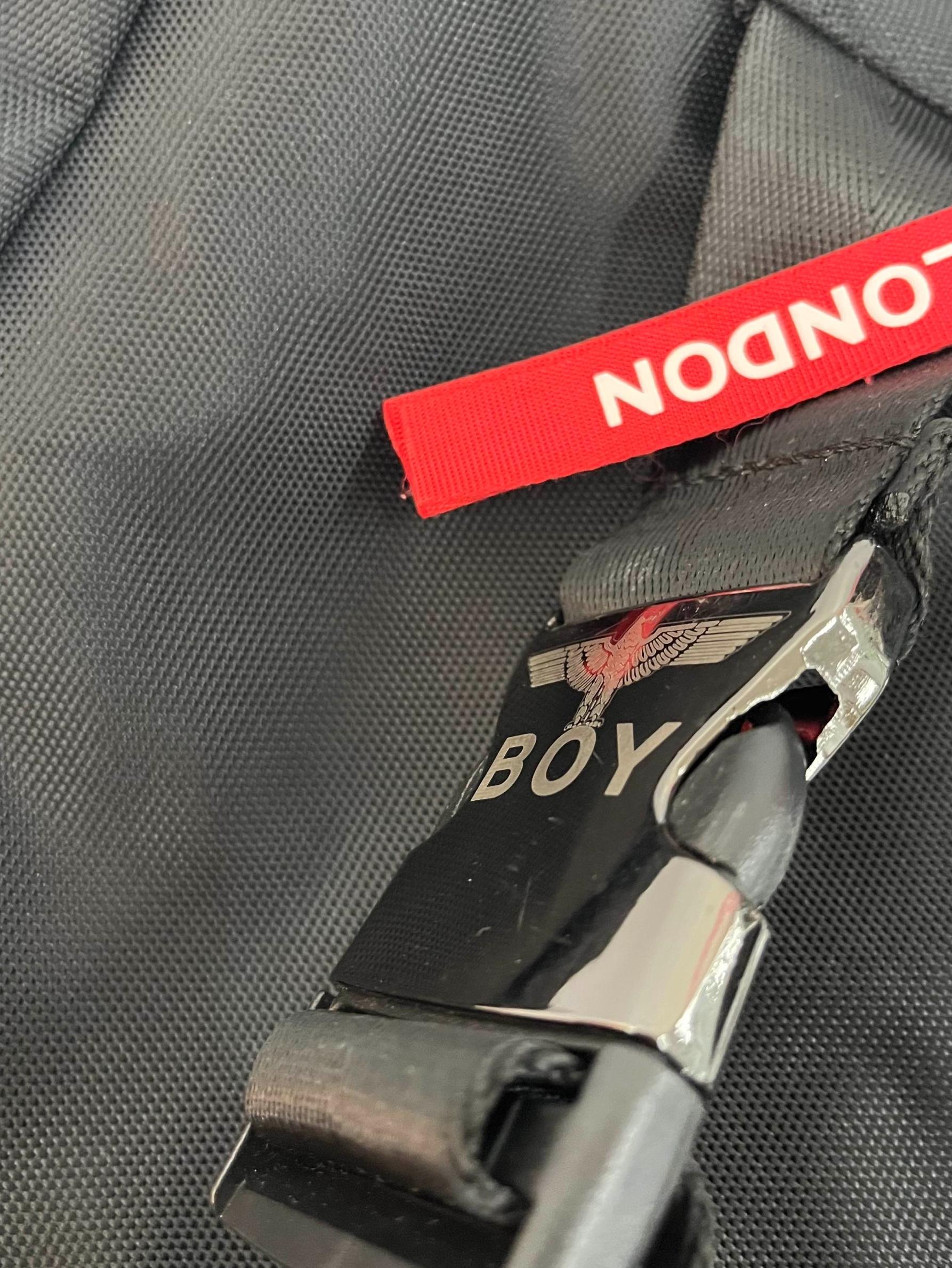 Black Backpack With Buckle Details