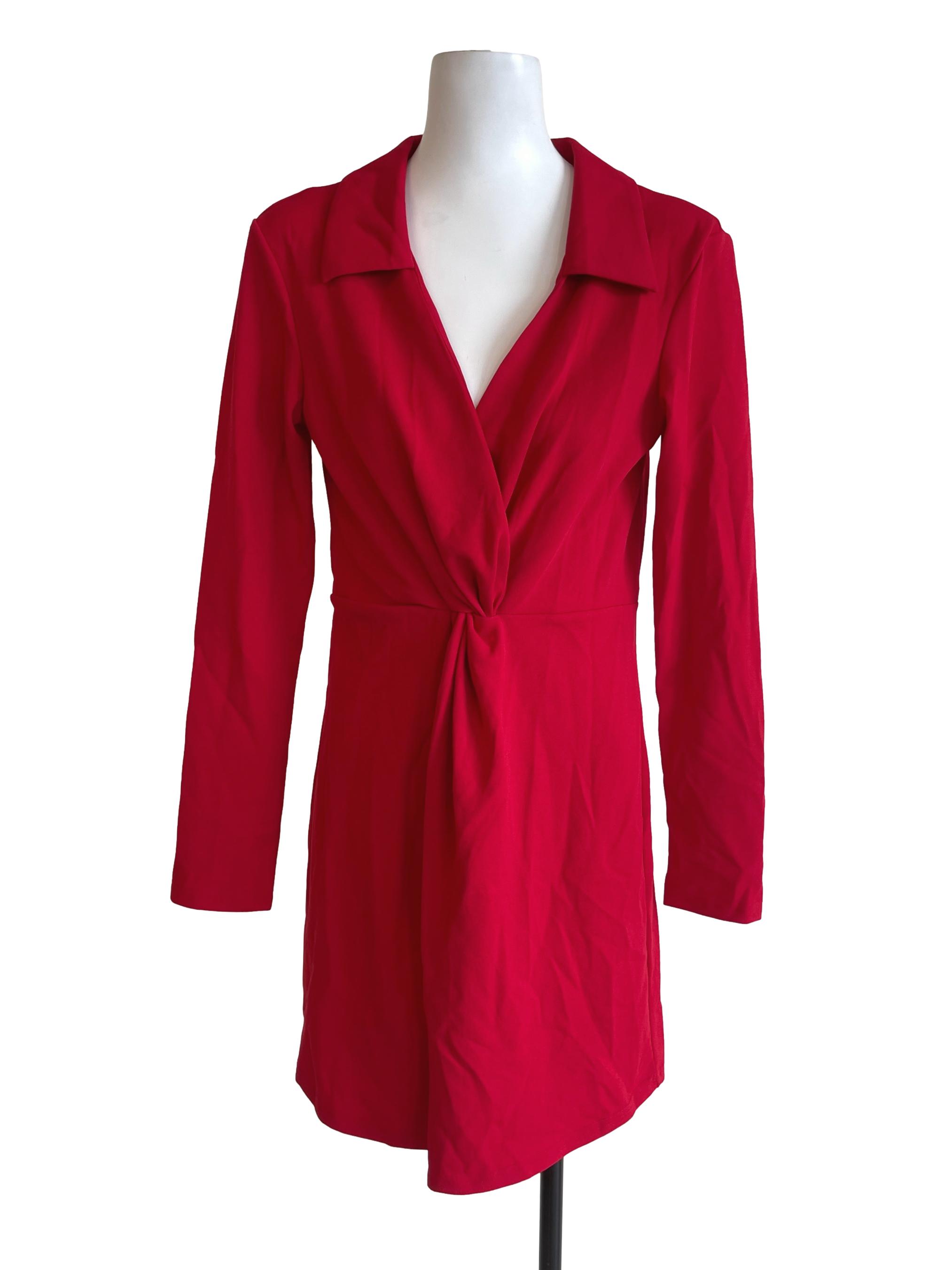 Red Collar Dress