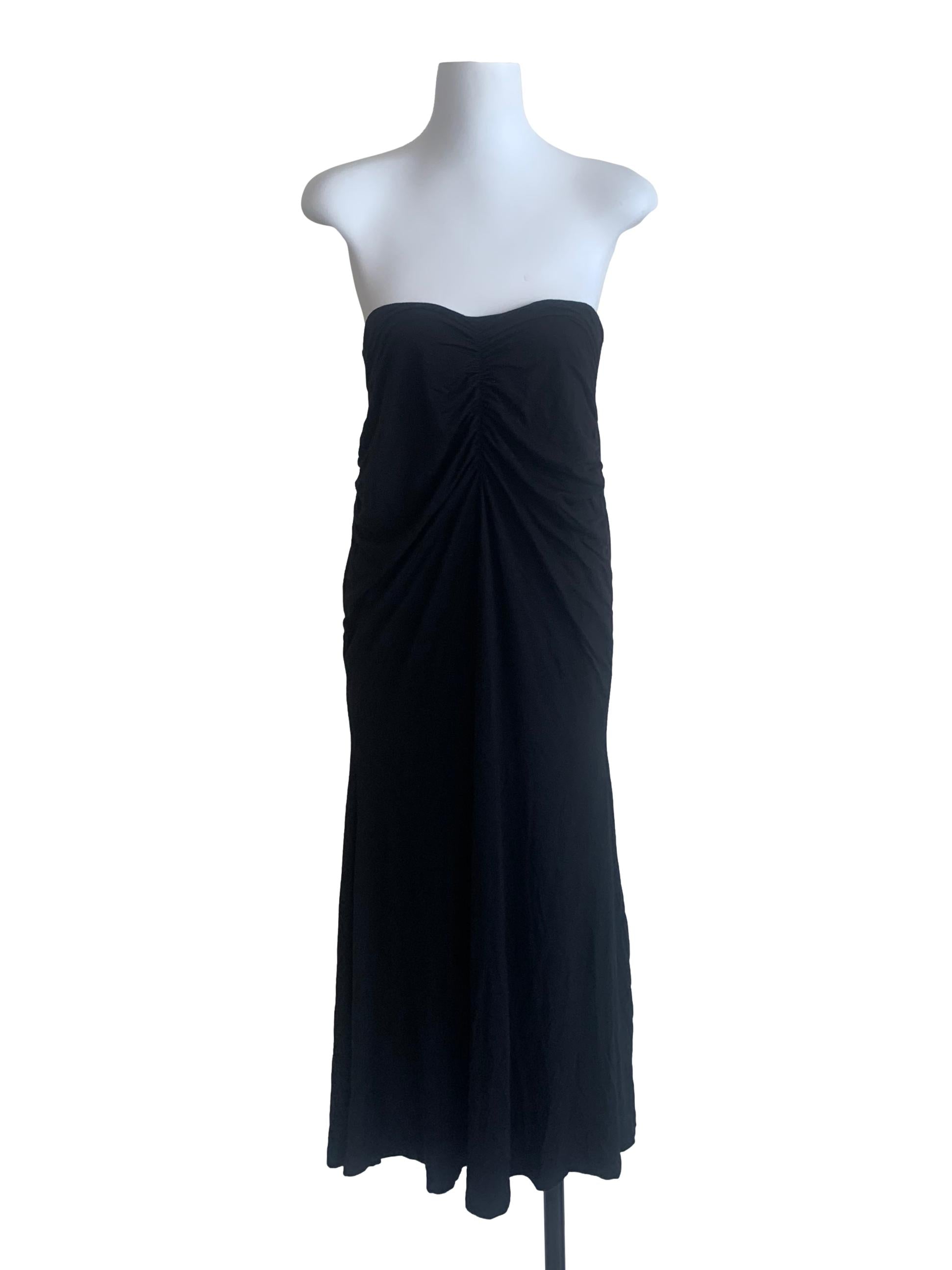 Black Strapless Dress