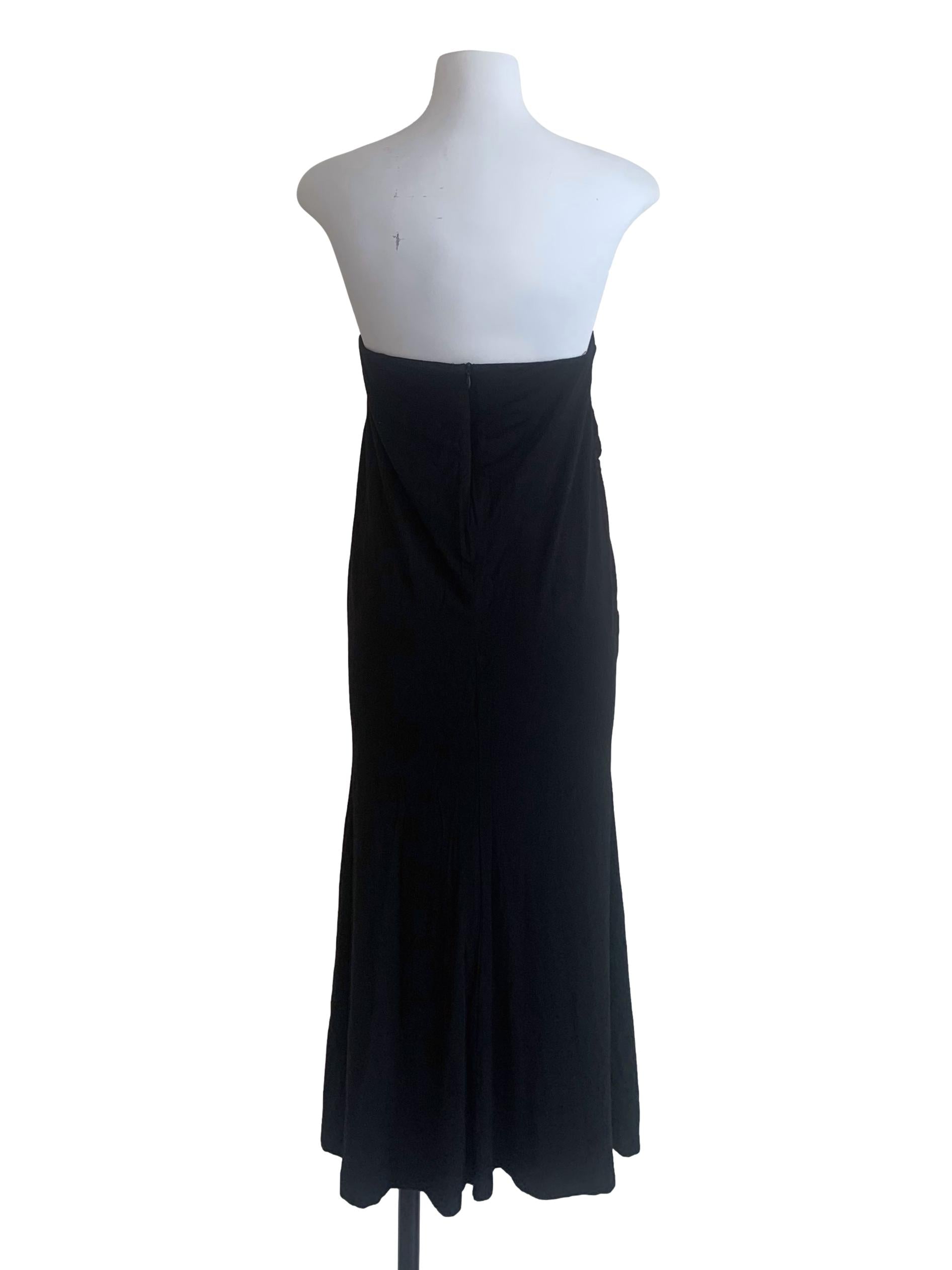 Black Strapless Dress