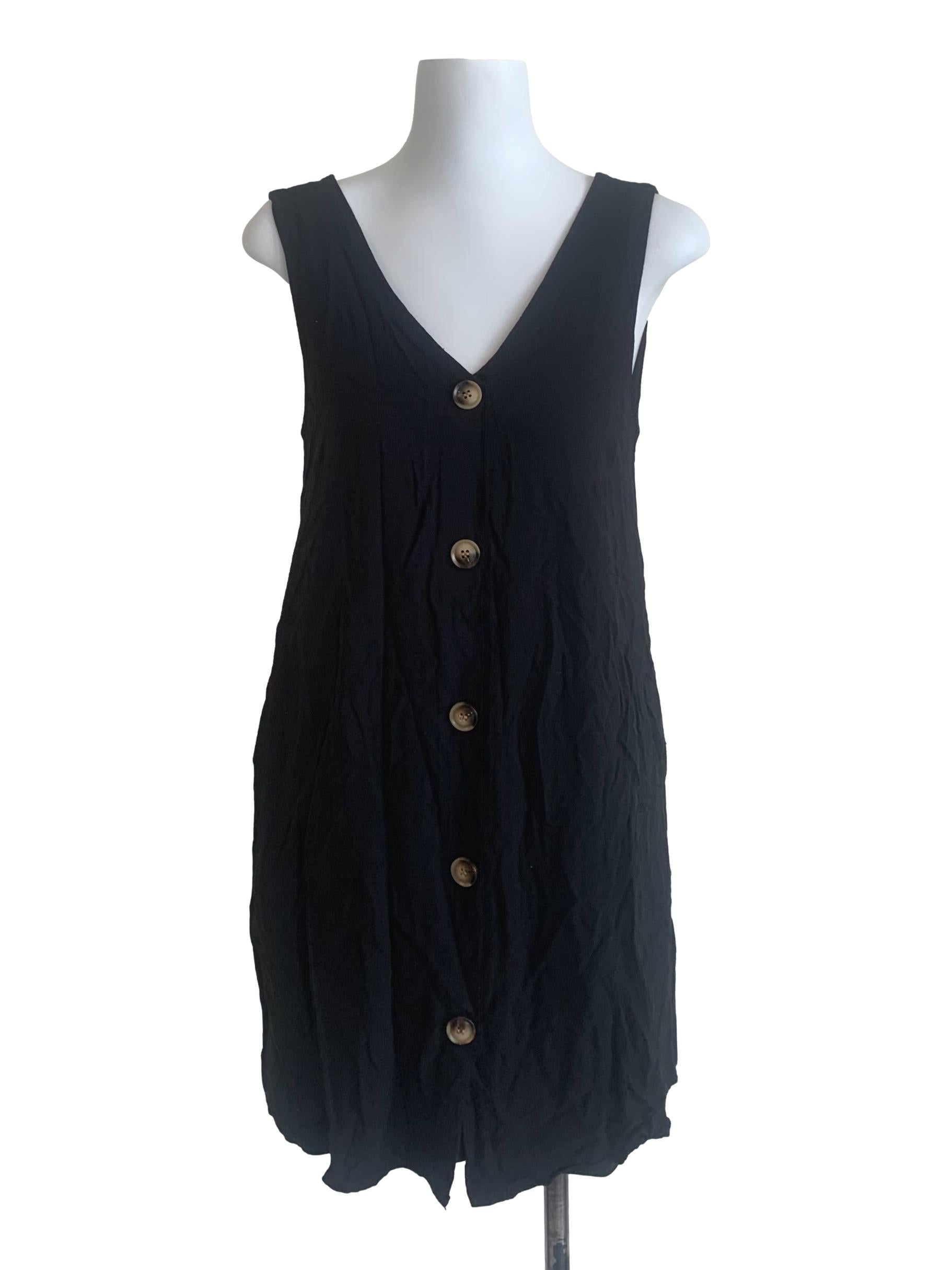 Black V Neck Dress