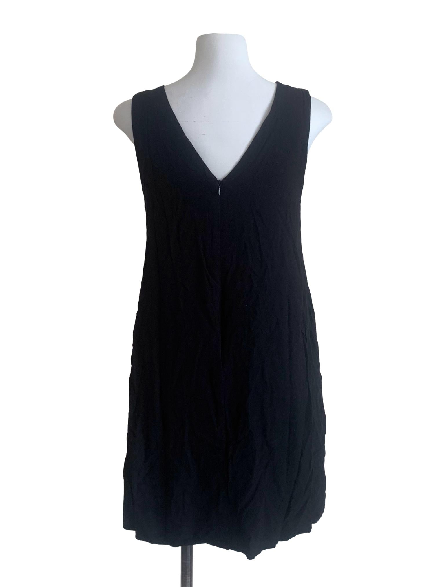Black V Neck Dress
