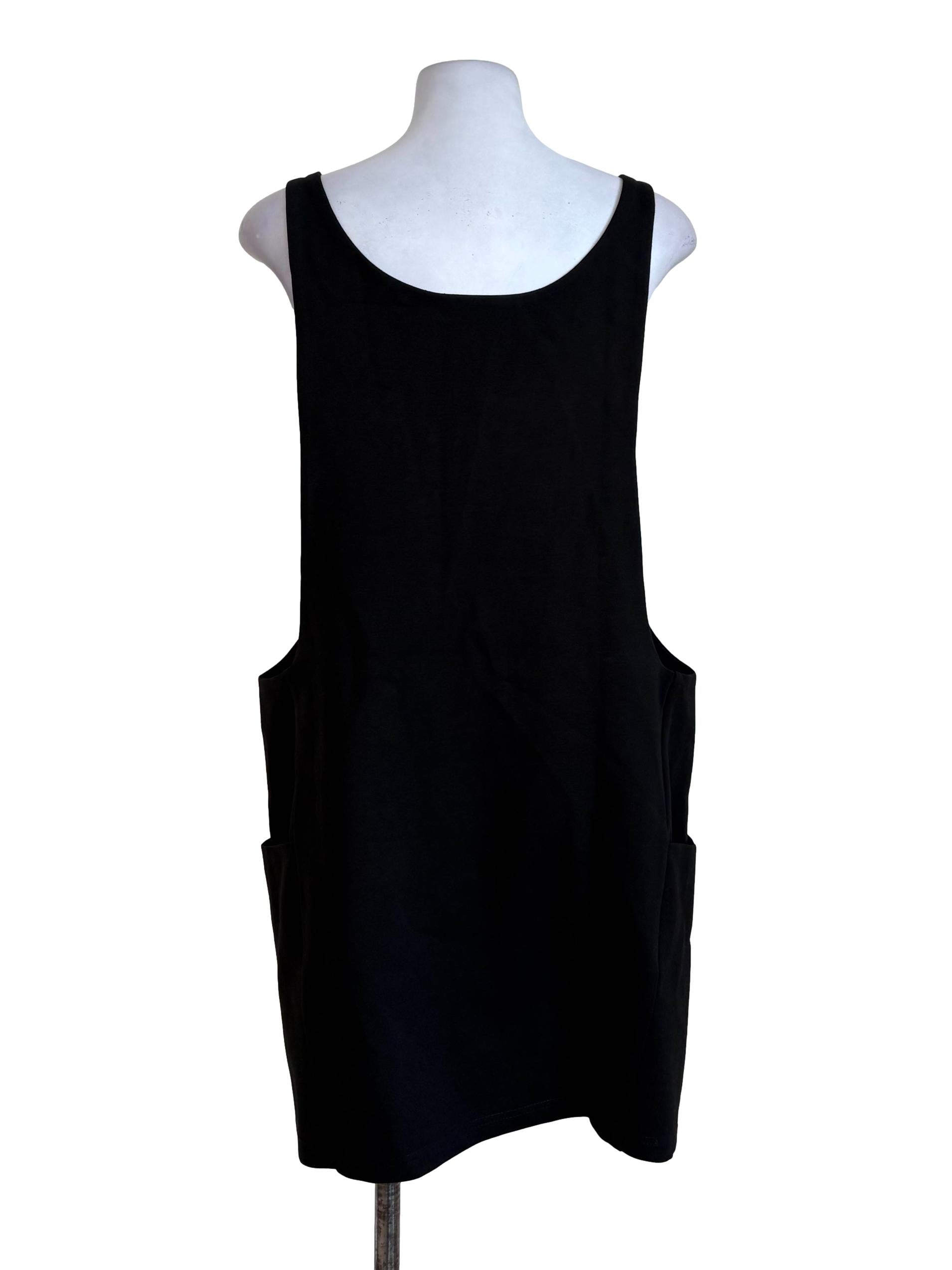 Black Bedazzled Pinafore Dress