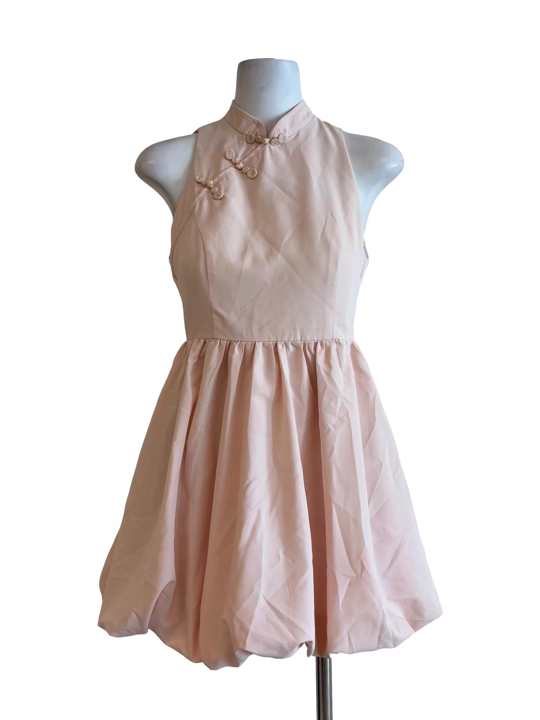 Bubblegum Pink Sleeveless Bubble Dress