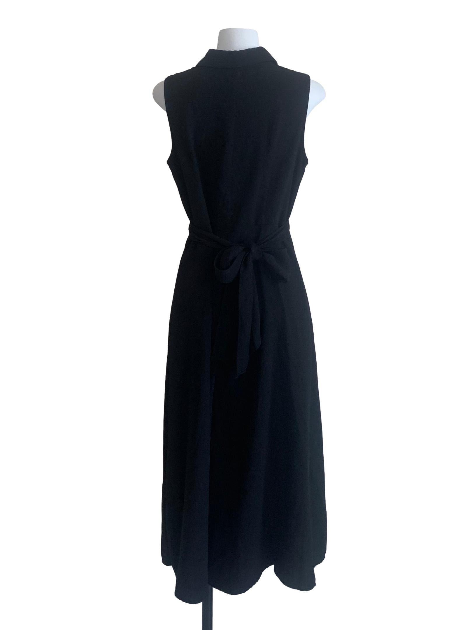 Black Collared Shirt Dress