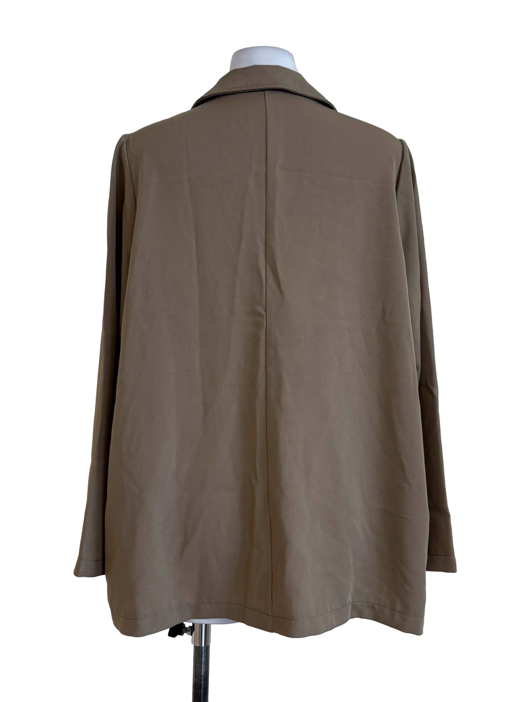 Coffee Cutaway Blazer
