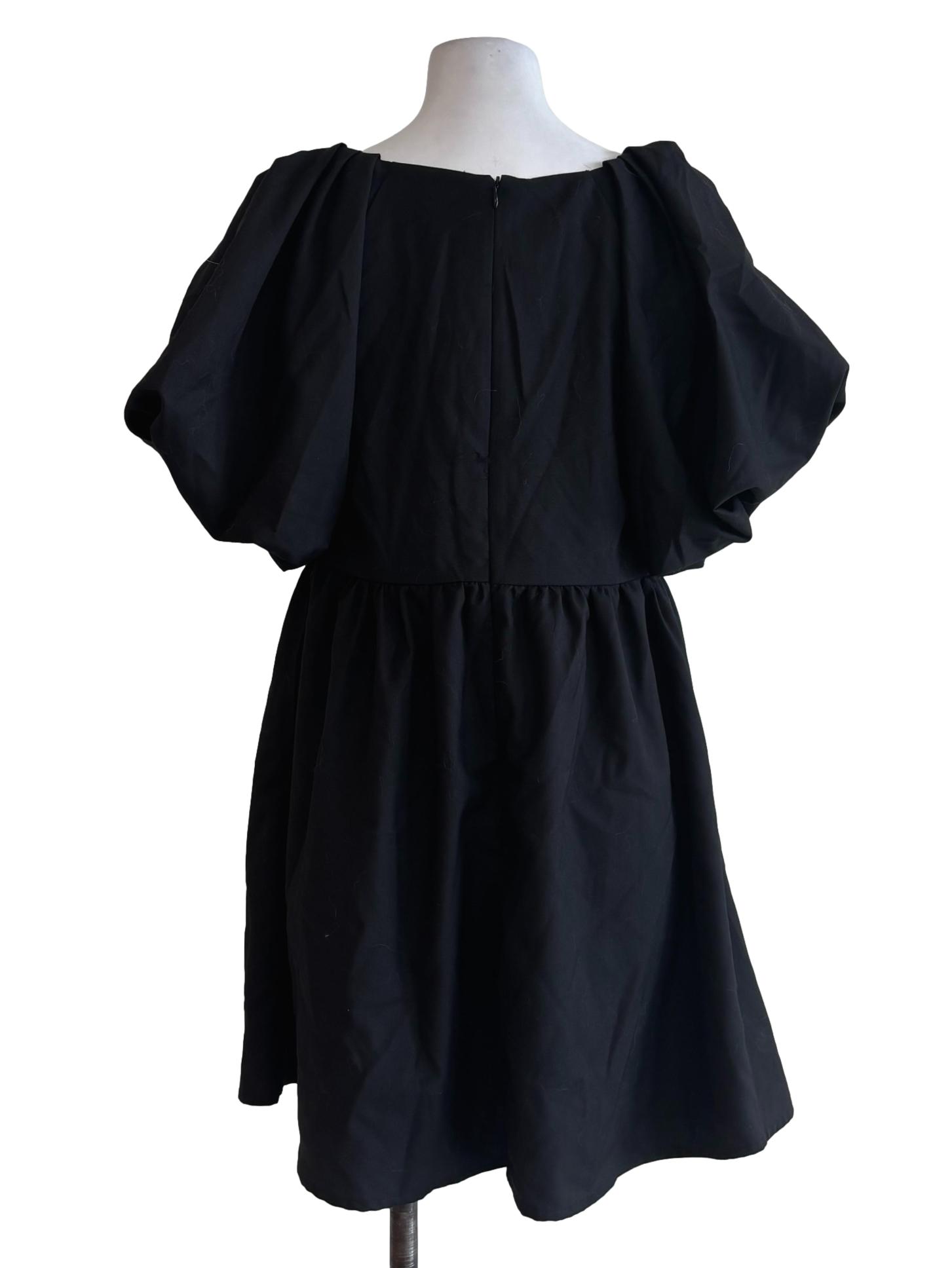 Black V-Neck Dress