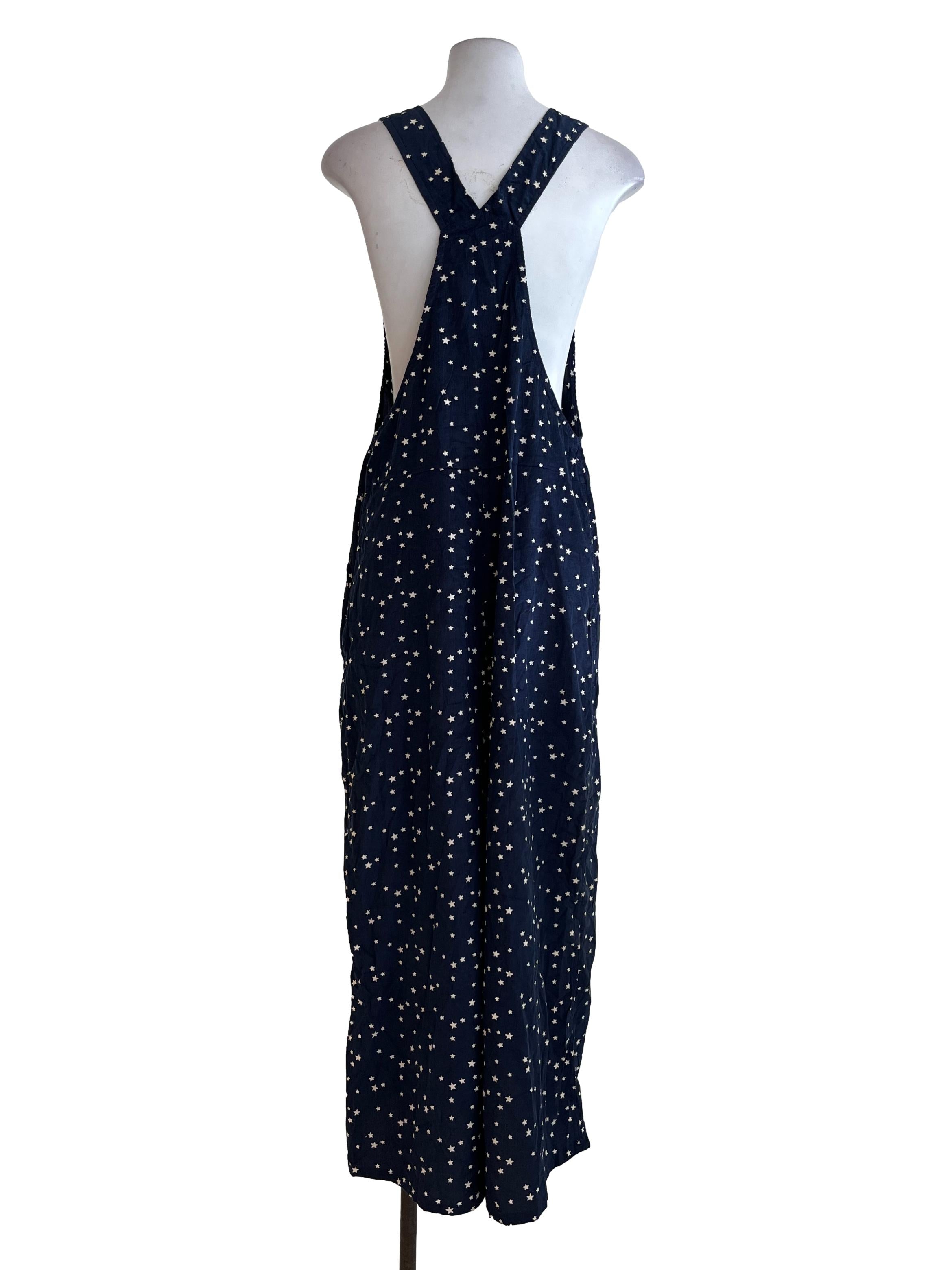 Dark Blue Star Pattern Jumpsuit