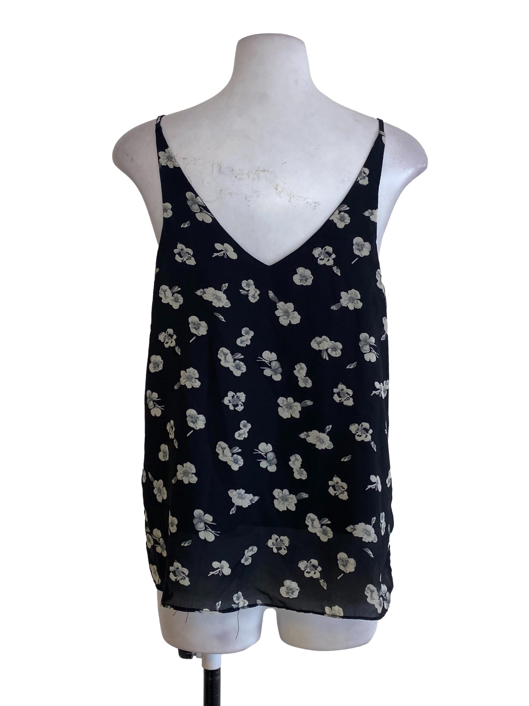 Black Floral Camisole