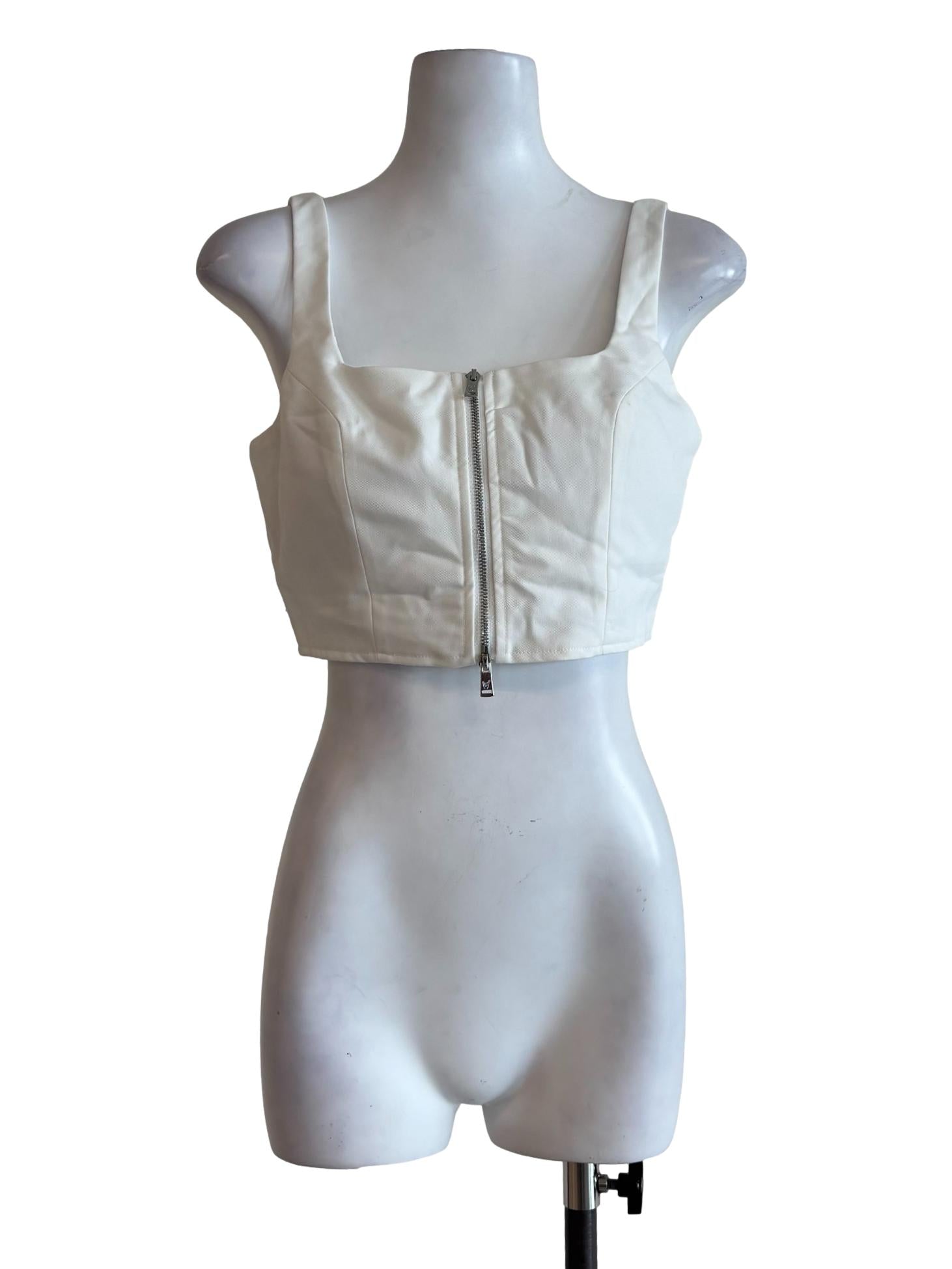 Powder White Camisole Top