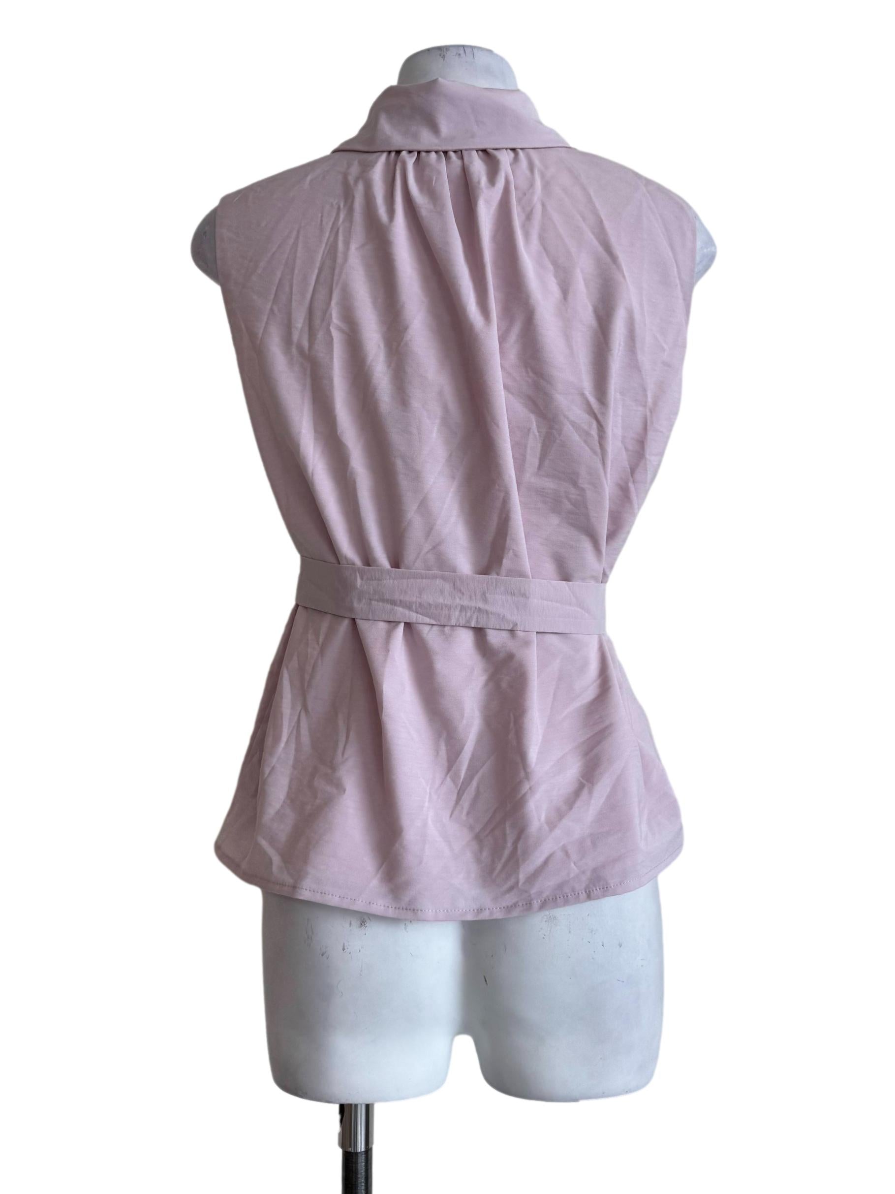 Misty Rose Sleeveless Top