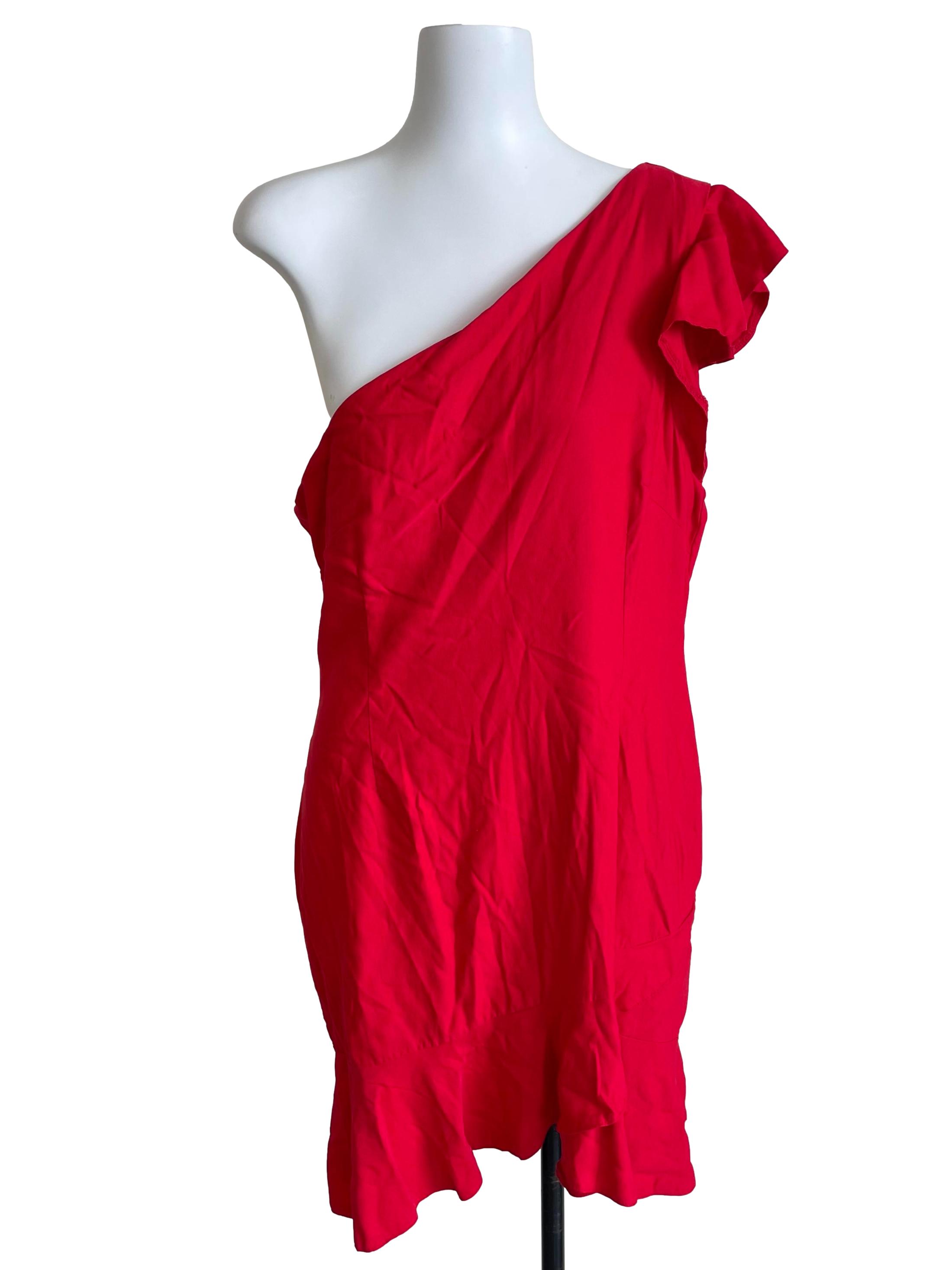 Red Asymmetric Mermaid Dress